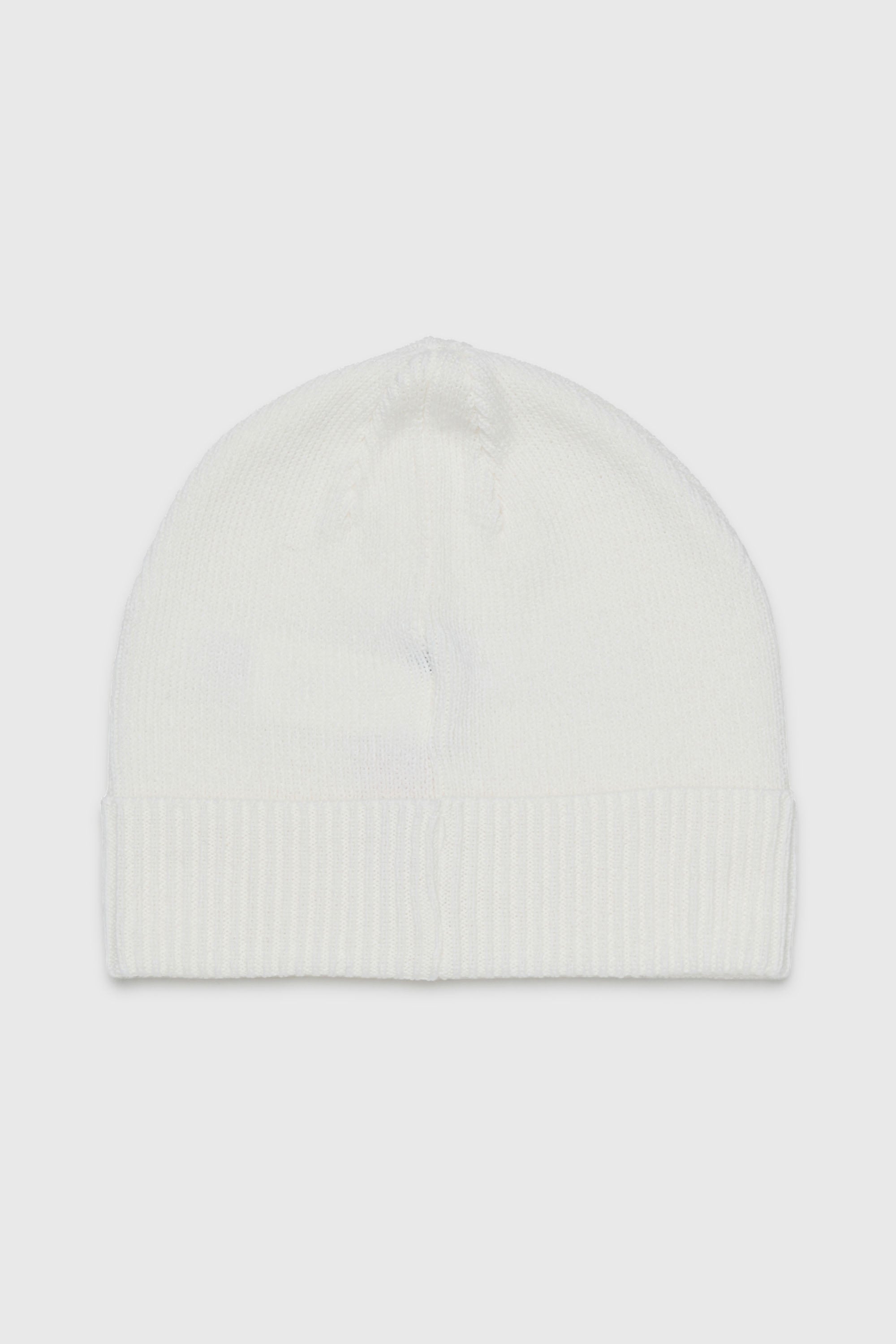 Diesel - FBAND, Unisex's Wool-blend beanie with logo in White - 2