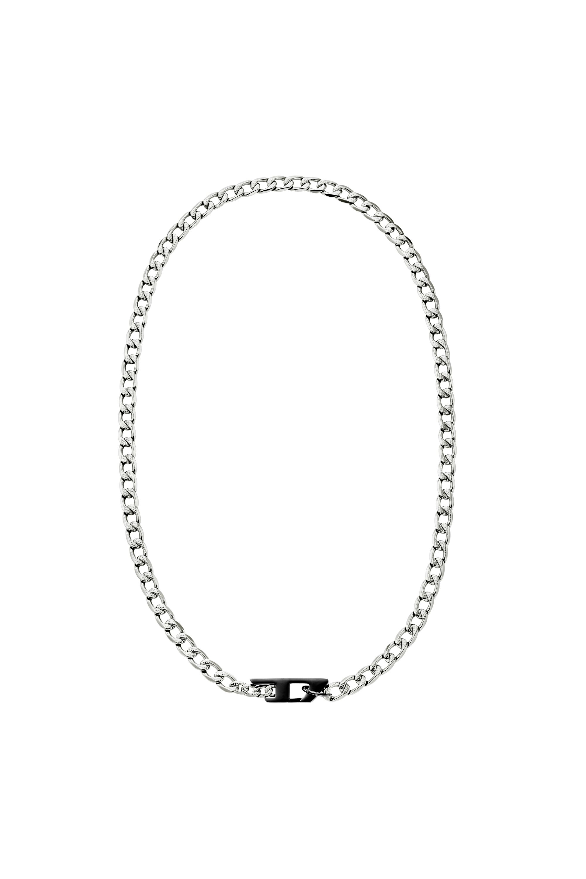 Diesel - DX1636931 JEWELLERY, Collier en acier inoxydable bicolore Mixte in Gris argenté - 1