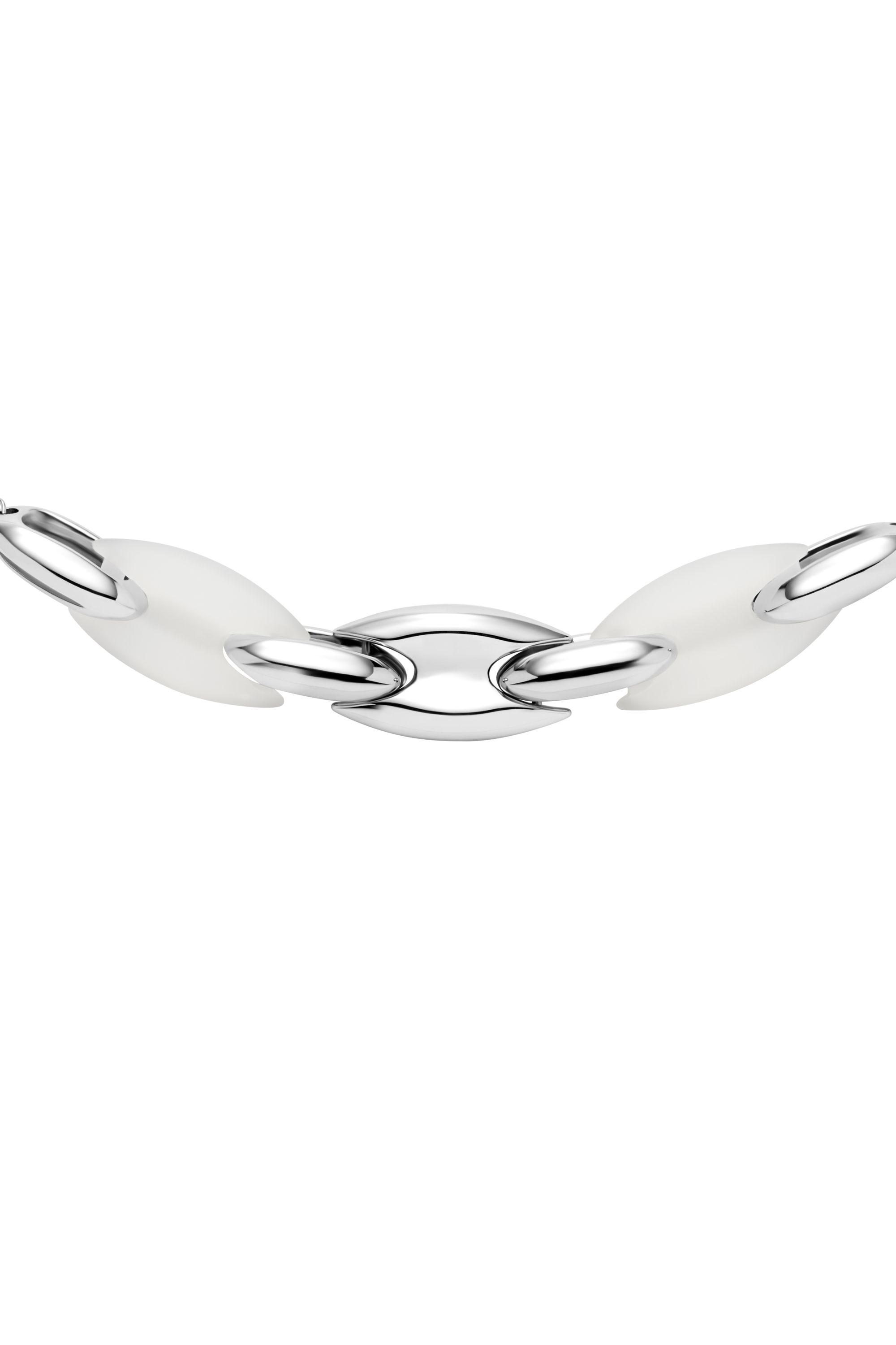 Diesel - DX1616040, Collier chaîne Metamorph en acier inoxydable et silicone Mixte in Gris argenté - 2