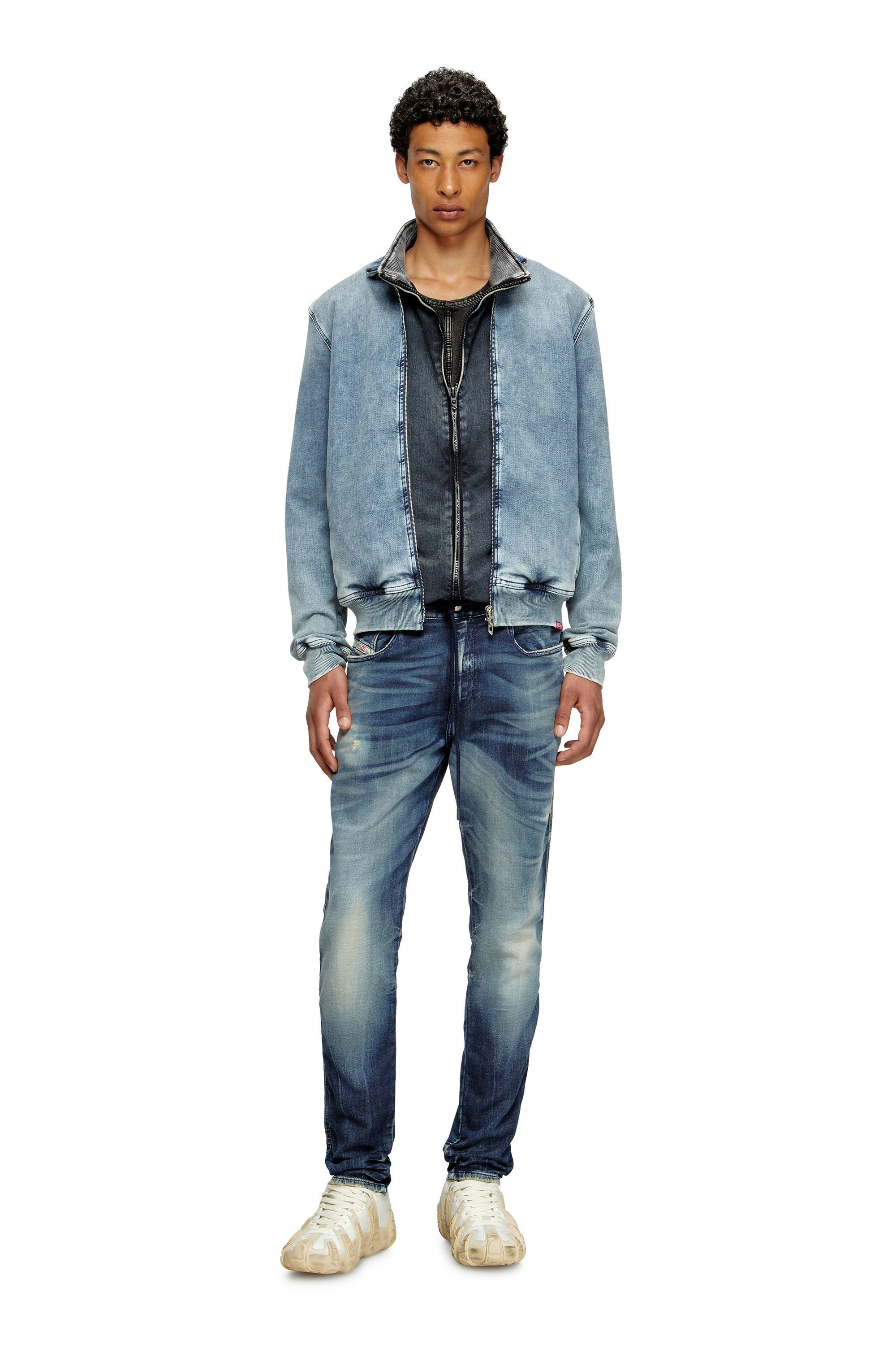 Diesel - Slim 2062 D-Strukt Joggjeans® 068RZ Homme, Bleu Foncé - Image 1