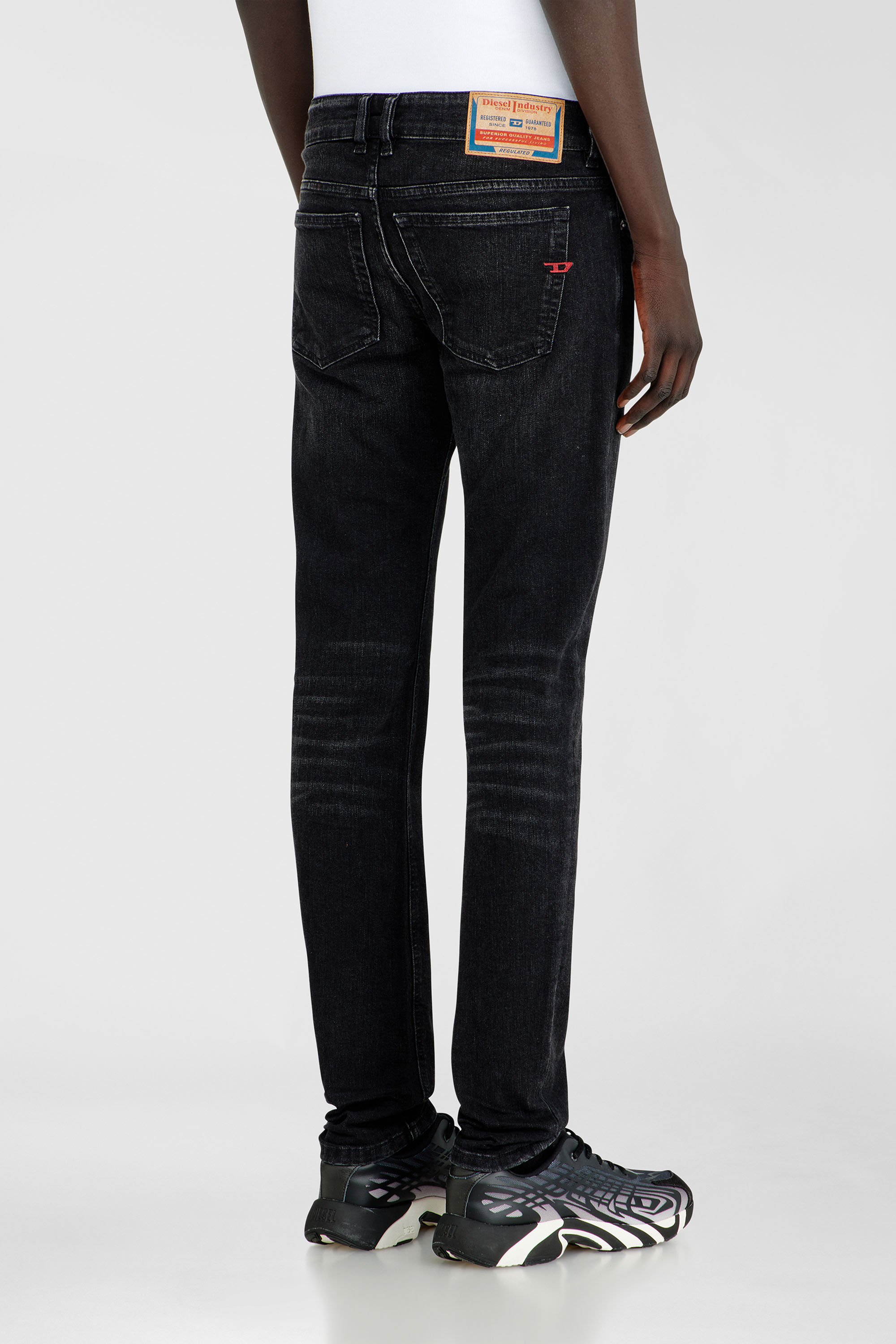 Diesel - Man's Skinny Jeans 1979 Sleenker 0GRDA, Black/Dark grey - 5