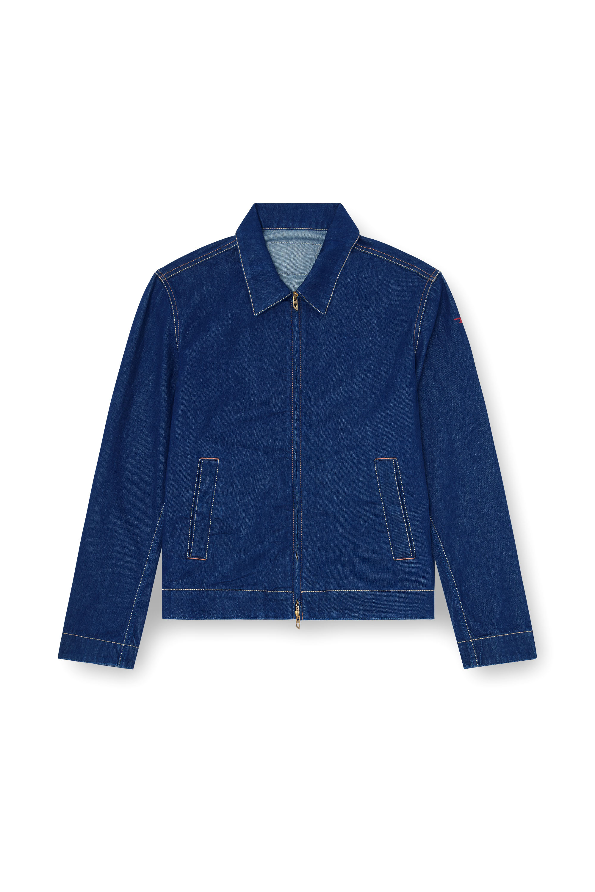 Diesel - D-ROHE, Veste coach en rinse denim Homme in Bleu - 2
