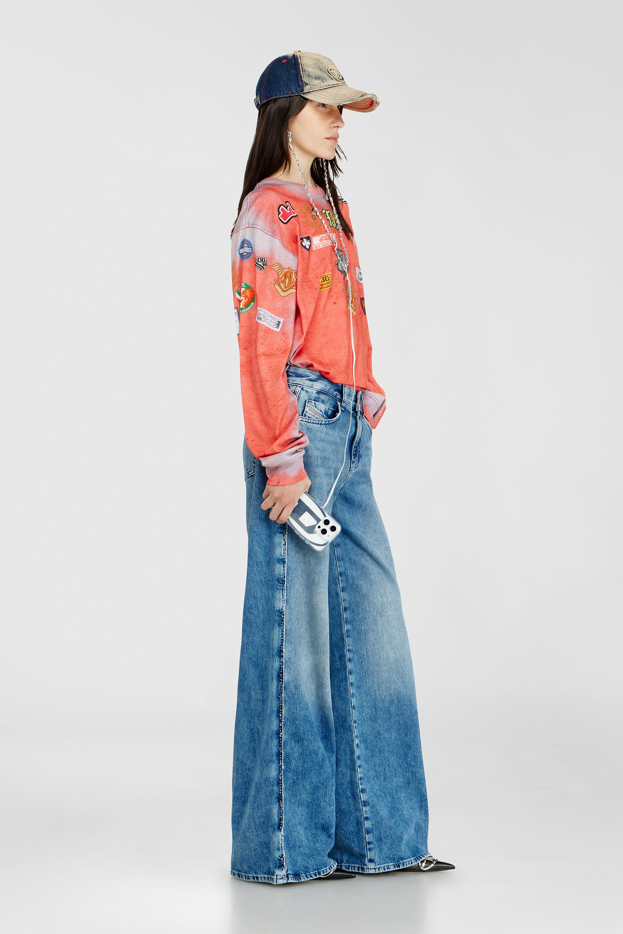 Diesel - Flare Jeans 1978 D-Akemi 0ADCJ Femme, Bleu moyen - Image 1