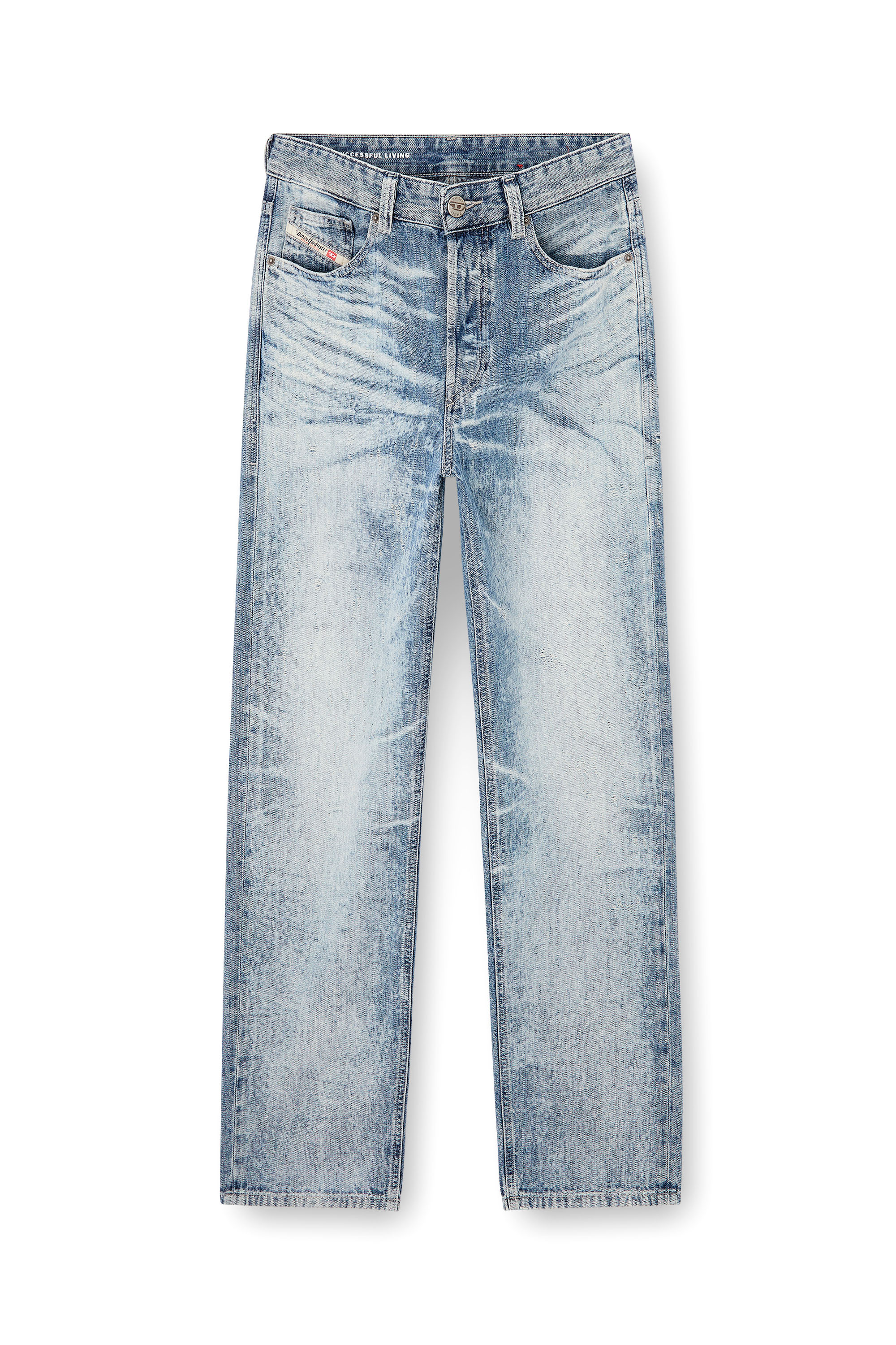 Diesel - Regular Jeans 2024 D-Macs 068TY Homme, Bleu Clair - Image 2