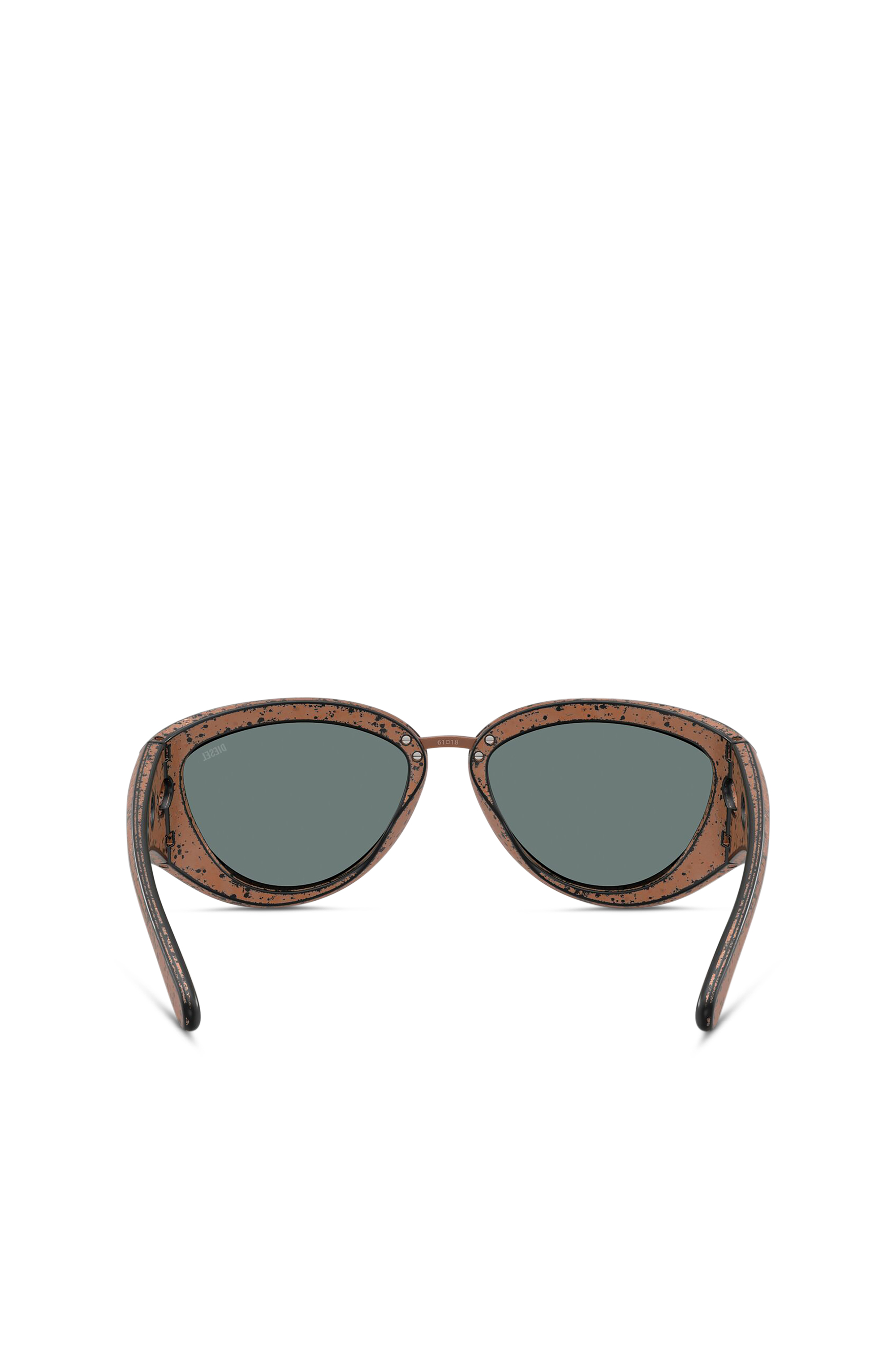 Diesel - 0DL3007U, Lunettes de soleil style œil de chat Mixte in Marron - 3