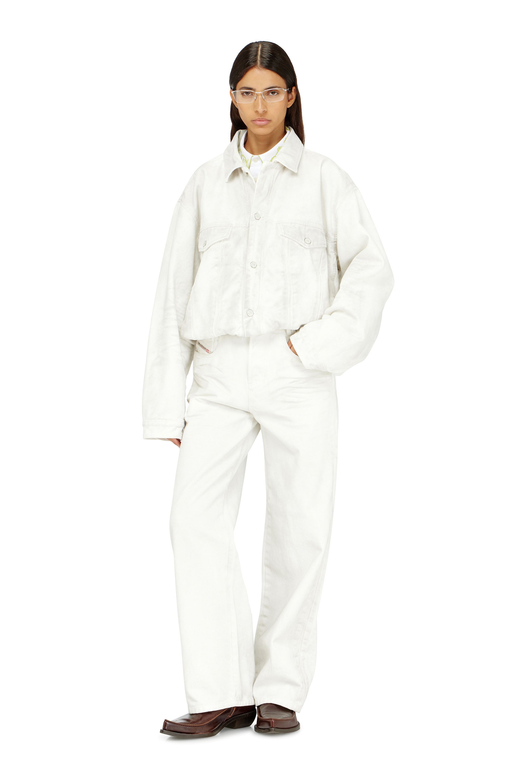 Diesel - Relaxed Jeans 1982 D-Hakou 007GG Mixte, Blanc - Image 1