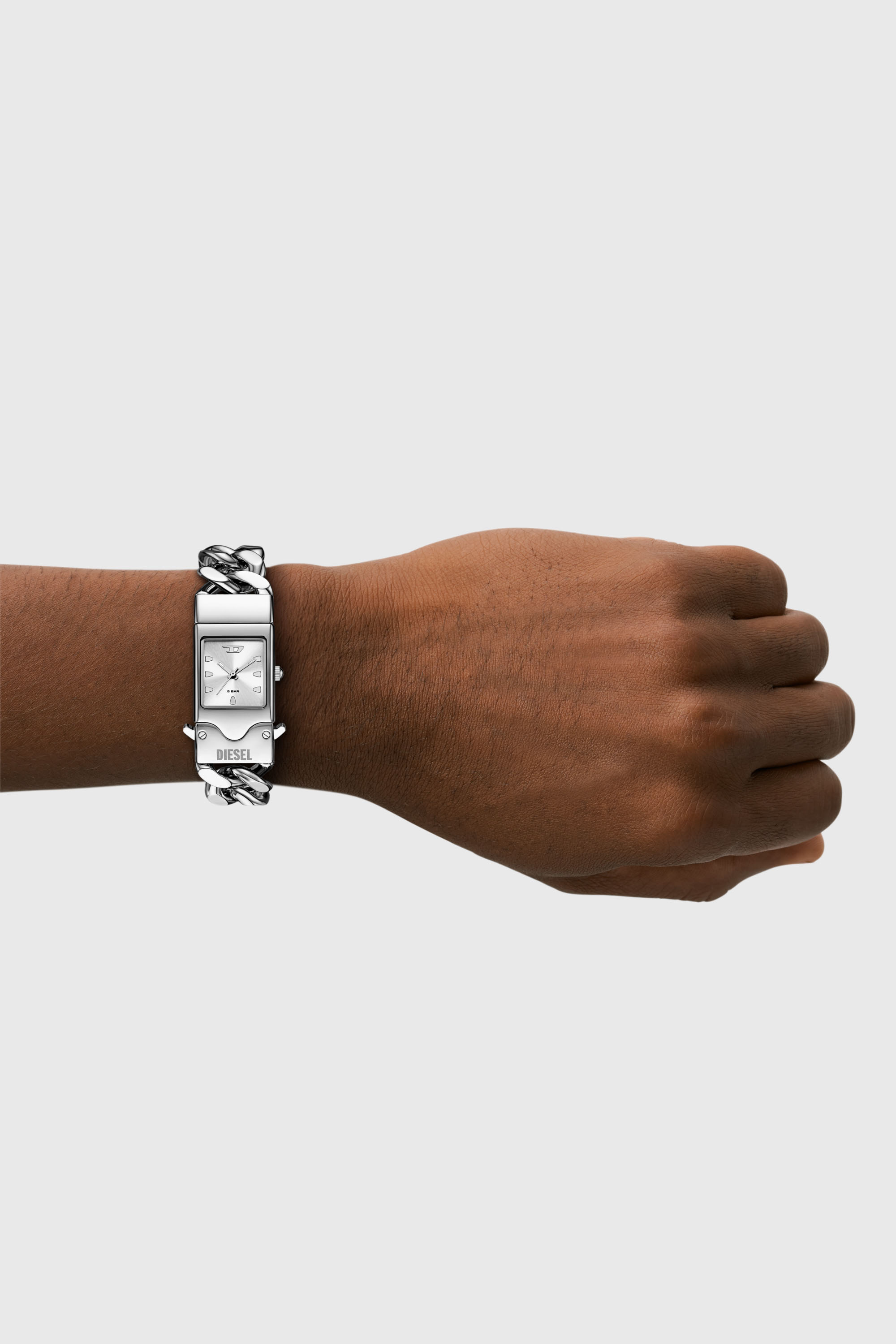 Diesel - DZ2225 WATCH, Montre Closer Acier Inoxydable Mixte in Gris argent&eacute; - 5