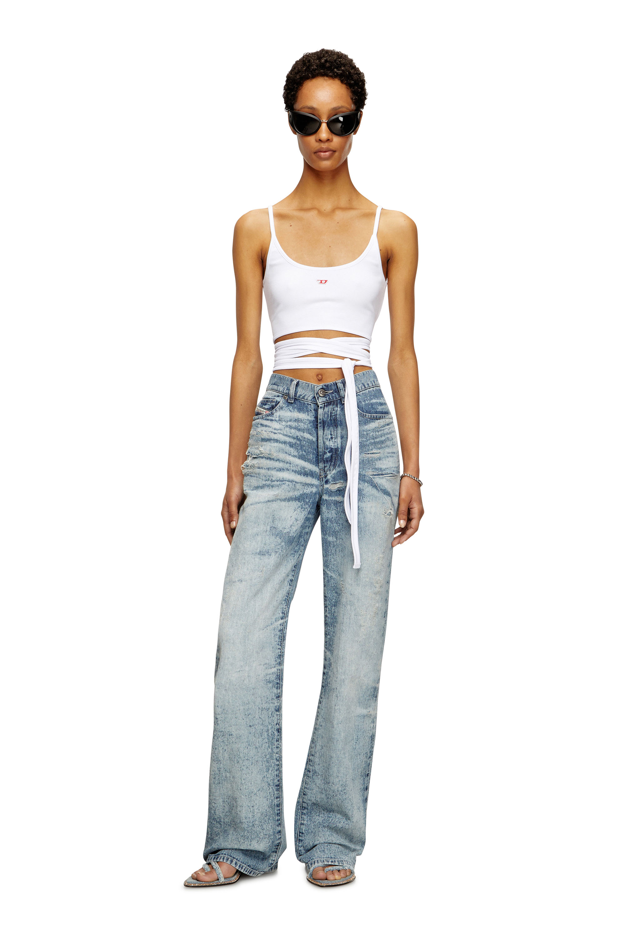 Diesel - Regular Jeans 1971 D-Sent 068TY Femme, Bleu Clair - Image 1