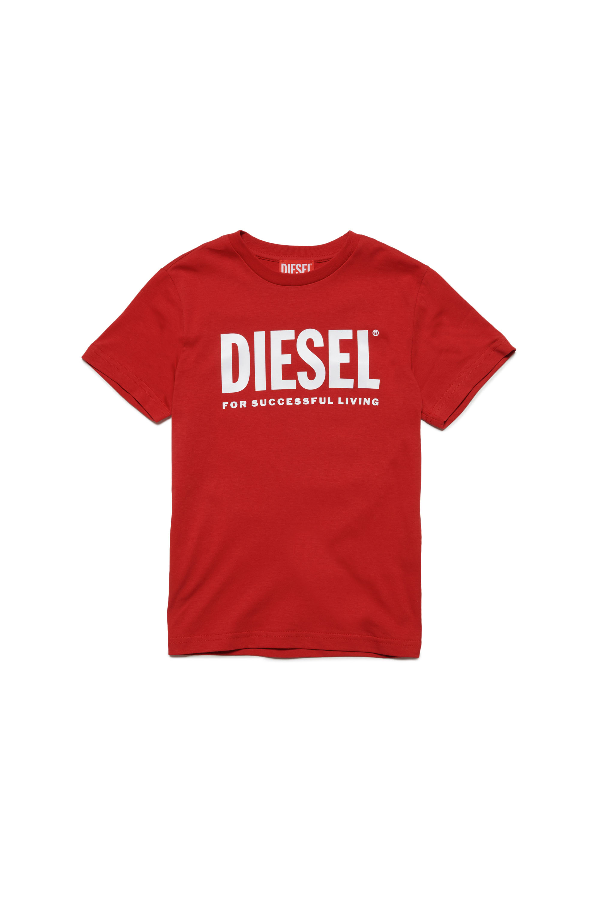 Diesel - LTGIM DI, Homme T-shirt avec logo imprimé in Rouge - Image 1