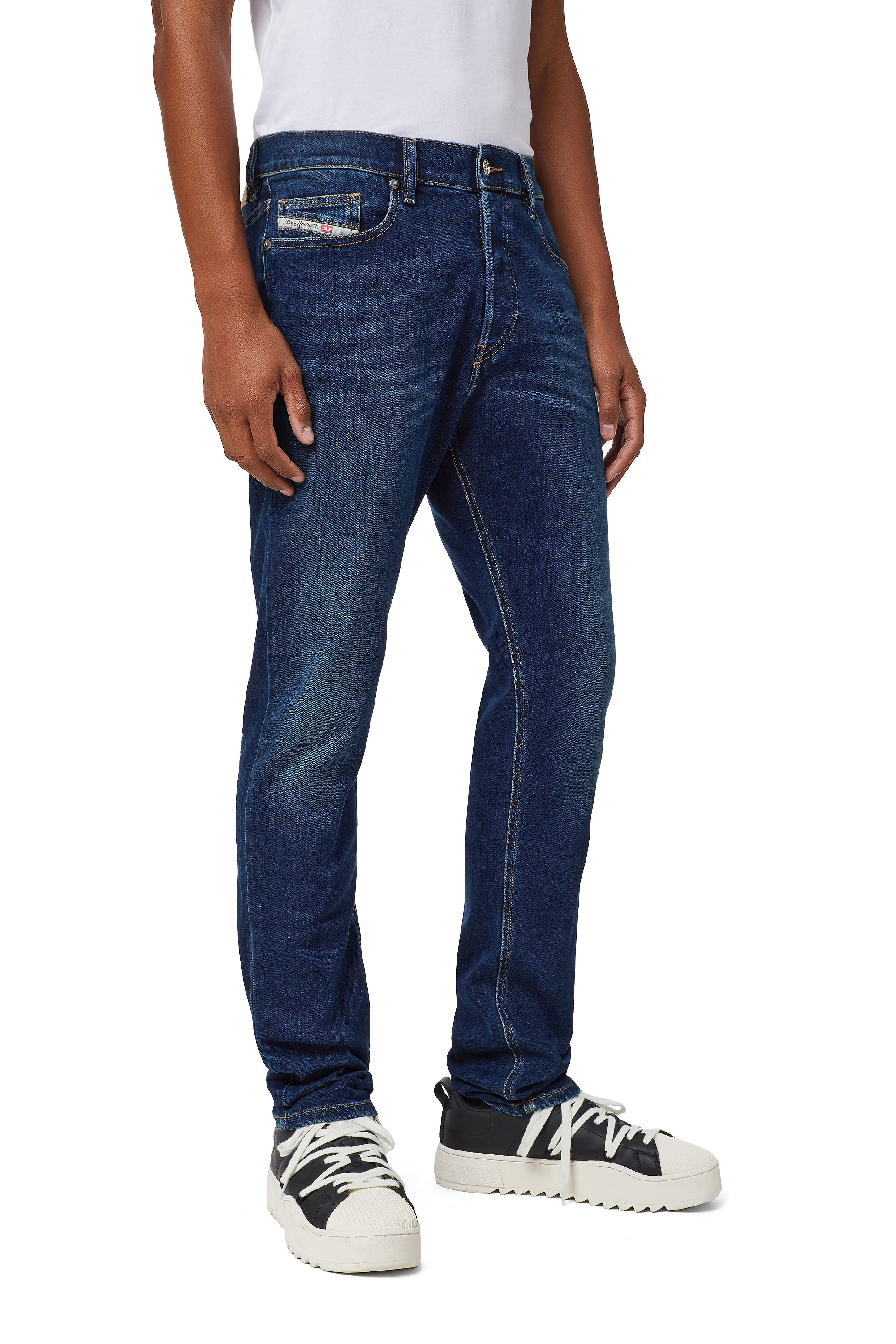Diesel - D-Luster 009ML Slim Jeans, Dark Blue - Image 4
