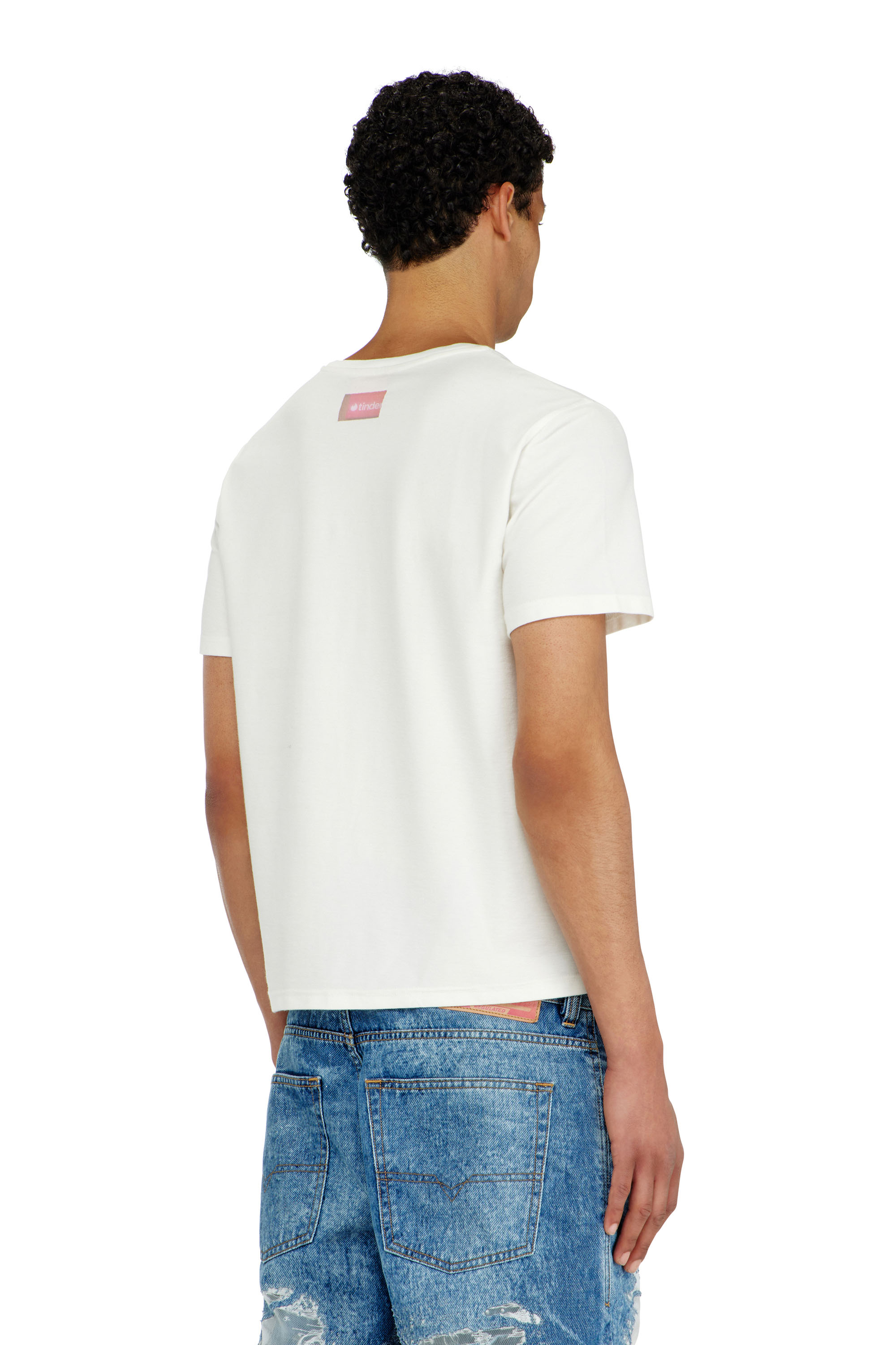 Diesel - PR-T-NOTS-CHI-R, T-shirt avec logo For Successful Loving Mixte in Blanc - 4