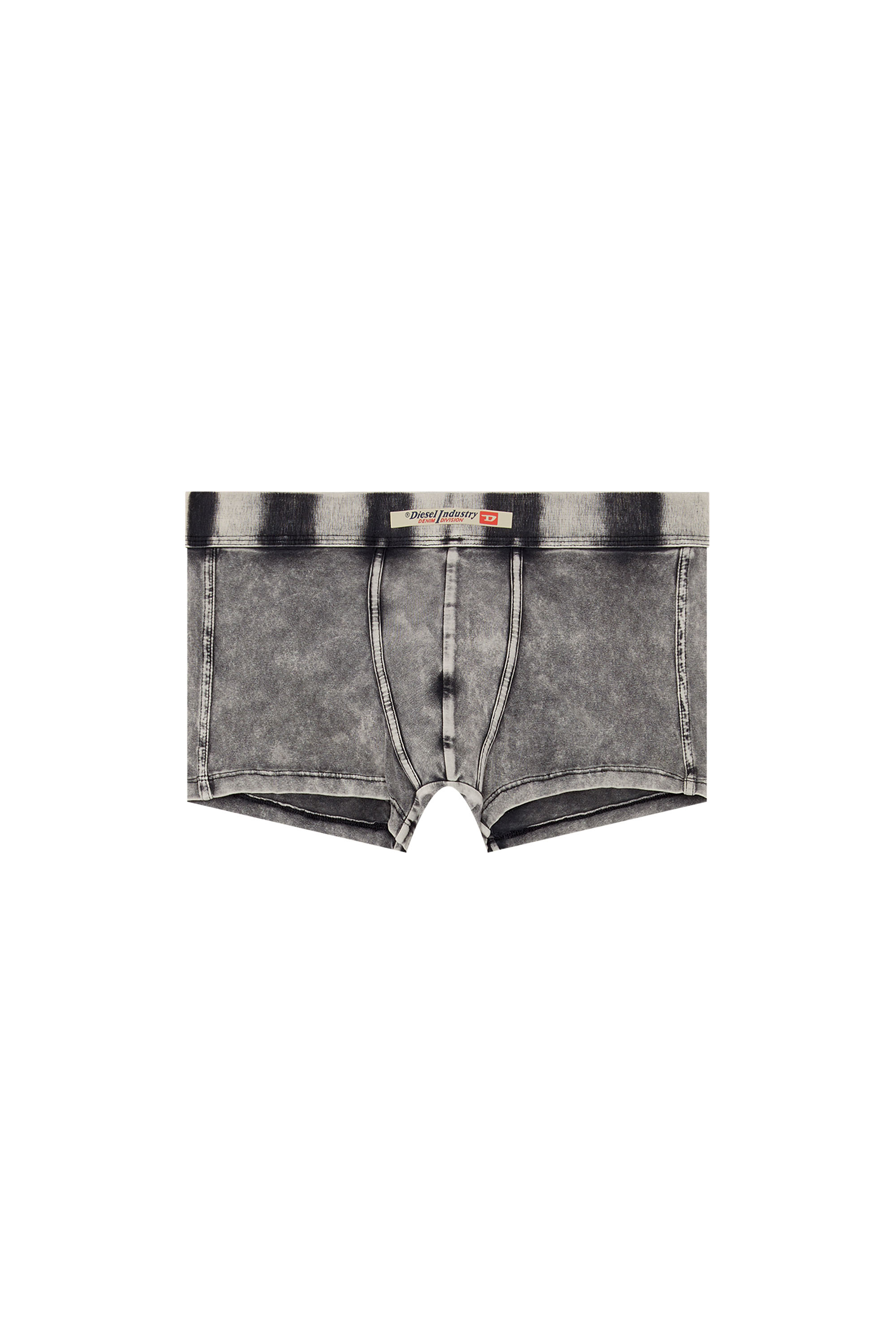 Diesel - UMBX-DAMIEN-H, Boxer en coton effet denim Homme in Noir - 4