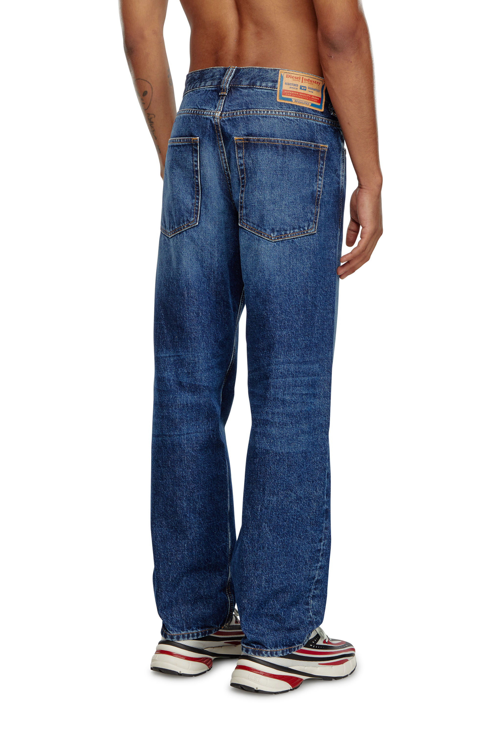 Diesel - Regular Jeans 2010 D-Macs 09I27 Homme, Bleu Foncé - Image 3