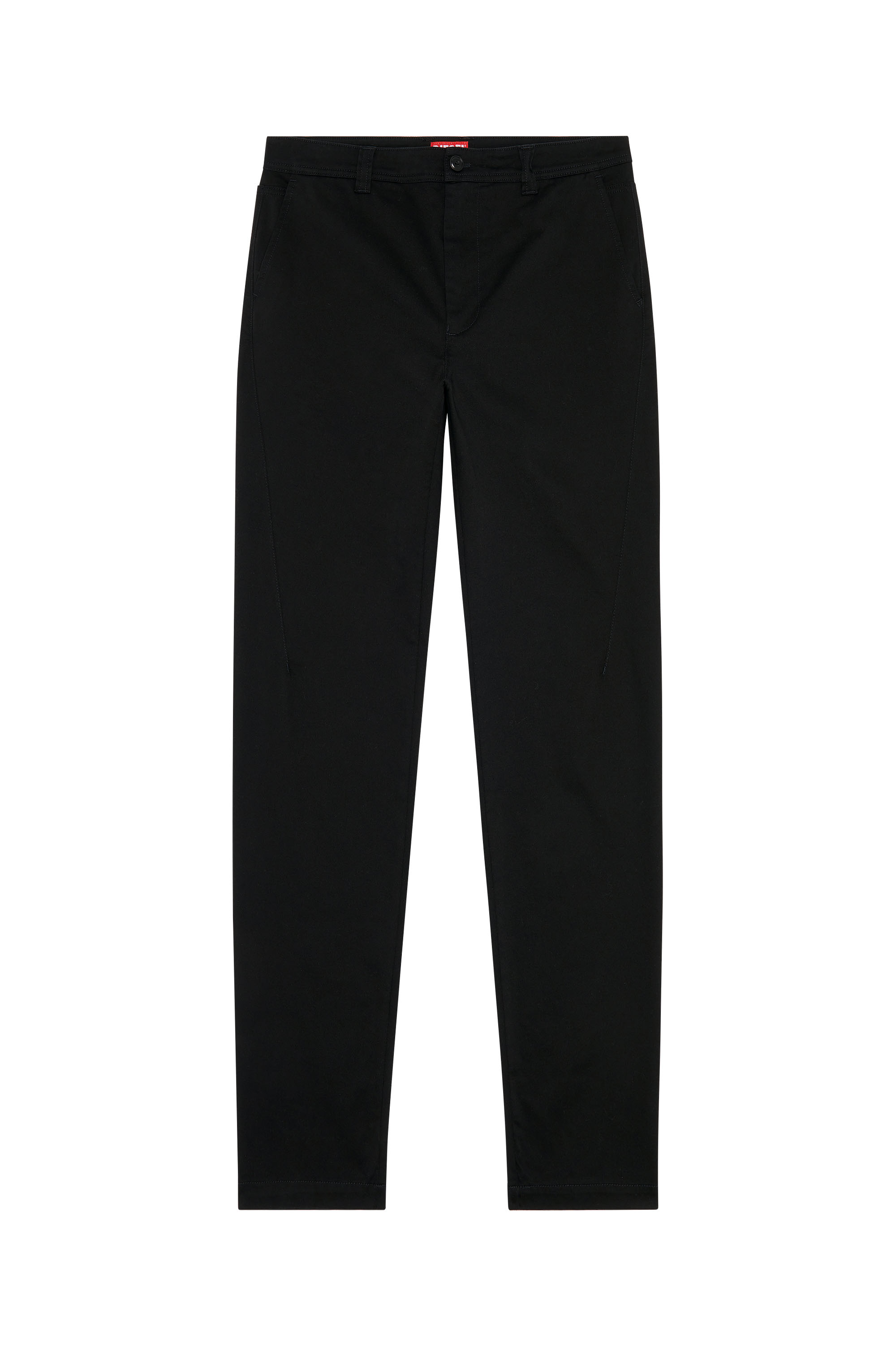 Diesel - P-DEAN, Pantalon chino en gabardine de coton Homme in Noir - 2
