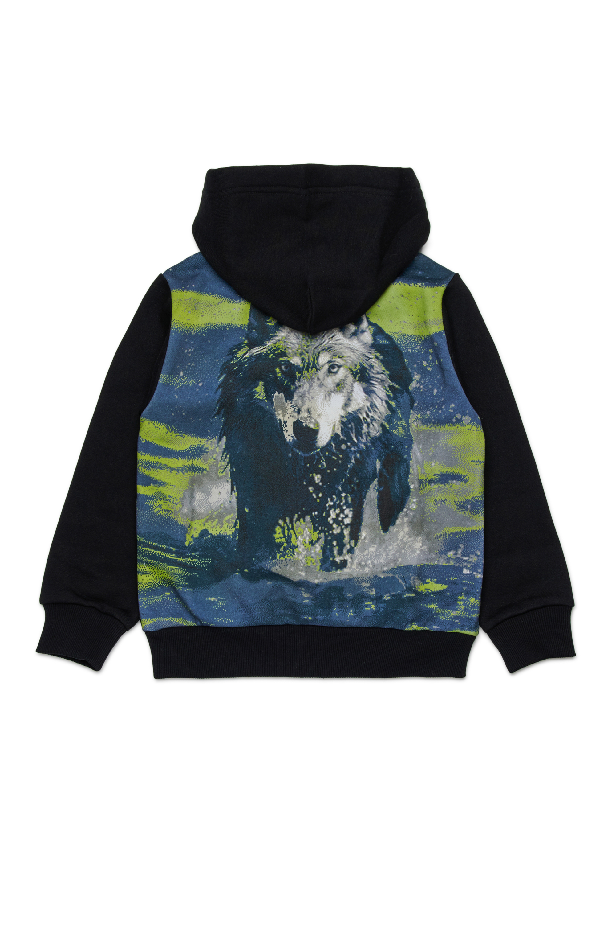 Diesel - SWAMP OVER, Sweat en coton avec imprimé graphique Homme in Noir - 2