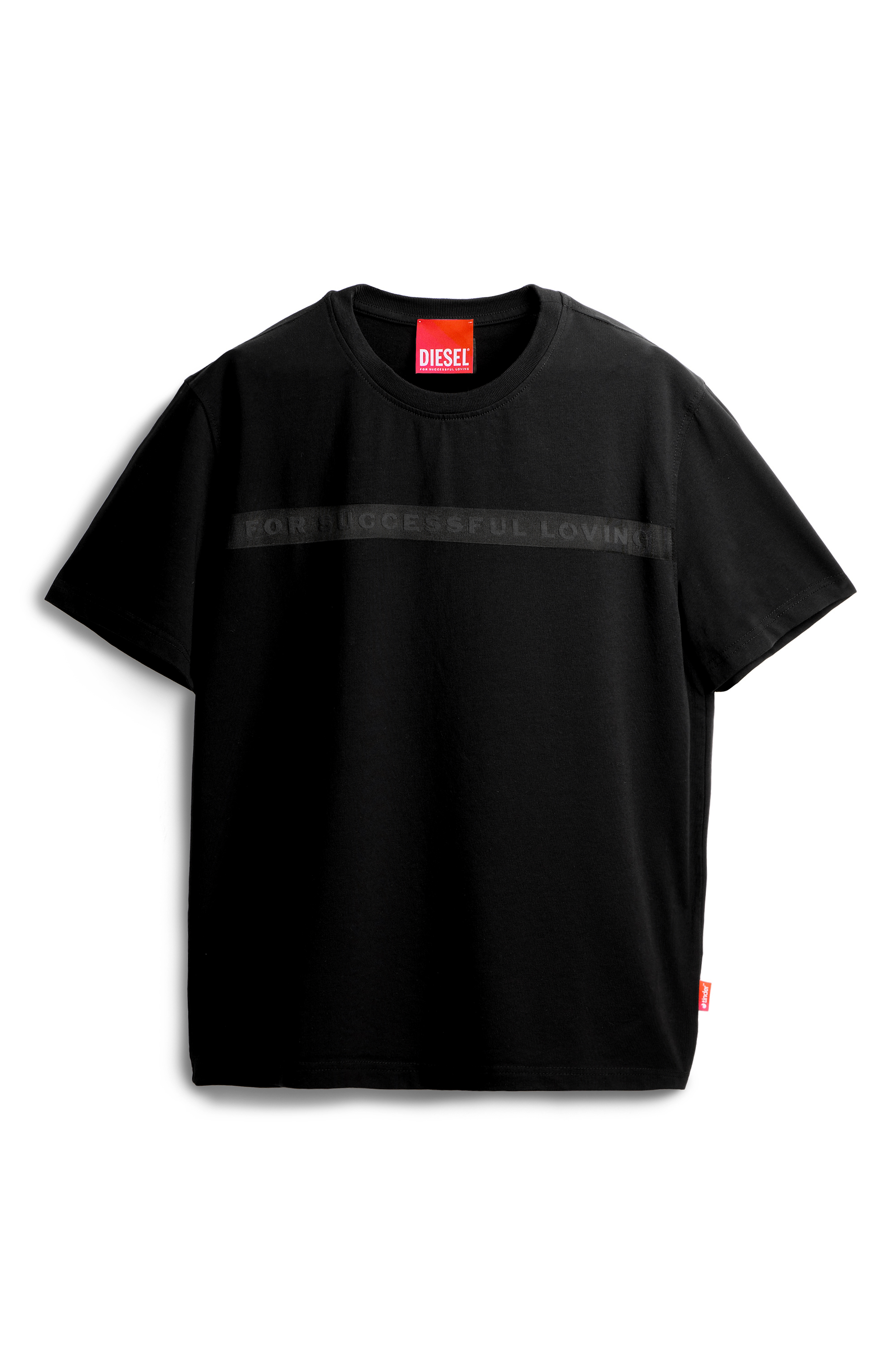 Diesel - PR-T-NOTS-CHI-R, T-shirt avec logo For Successful Loving Mixte in Noir - 2