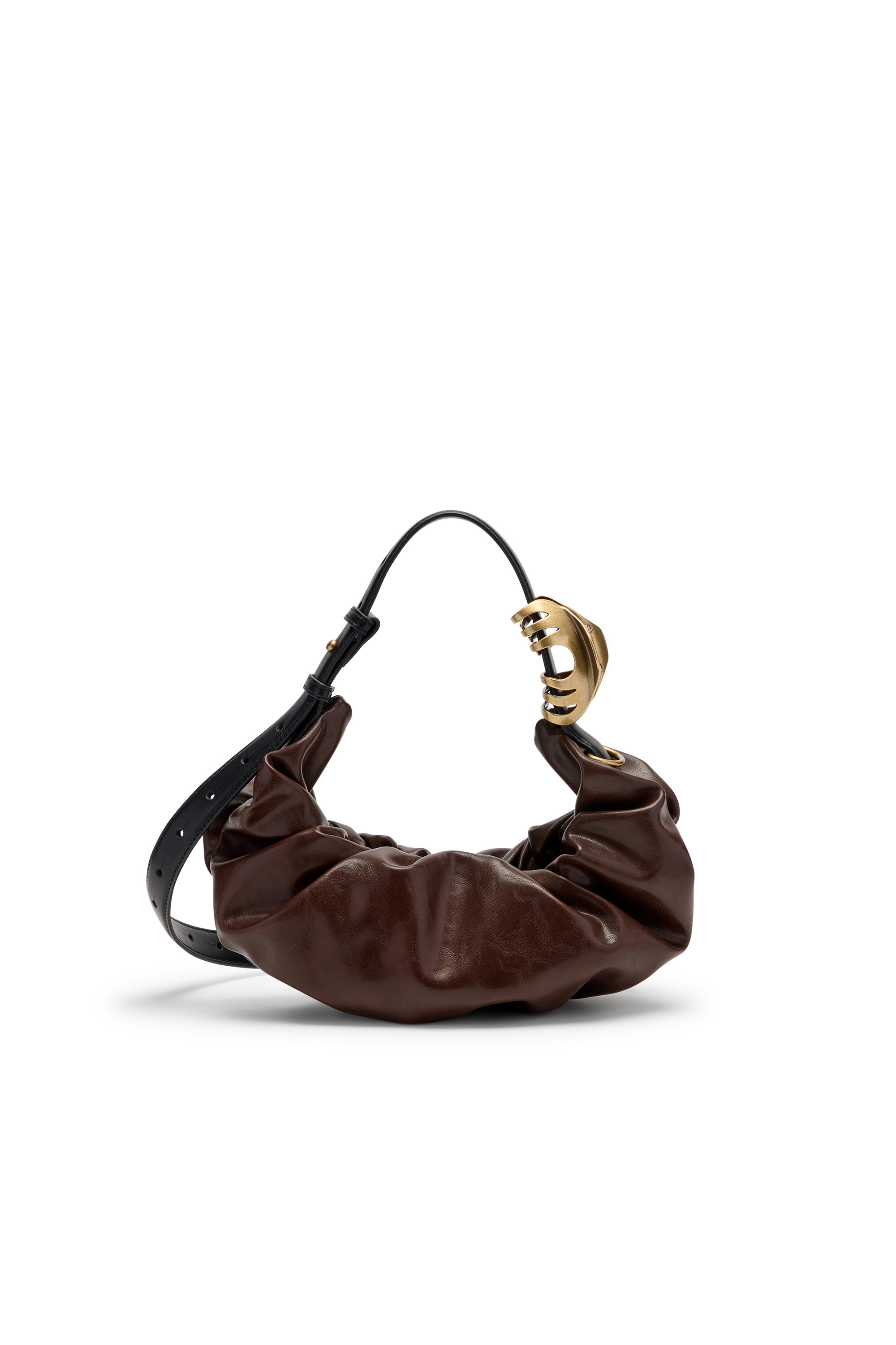 Diesel - GRAB-D HOBO S, Grab-D-Sac hobo &agrave; bandouli&egrave;re effet ceinture Femme in Marron - 2