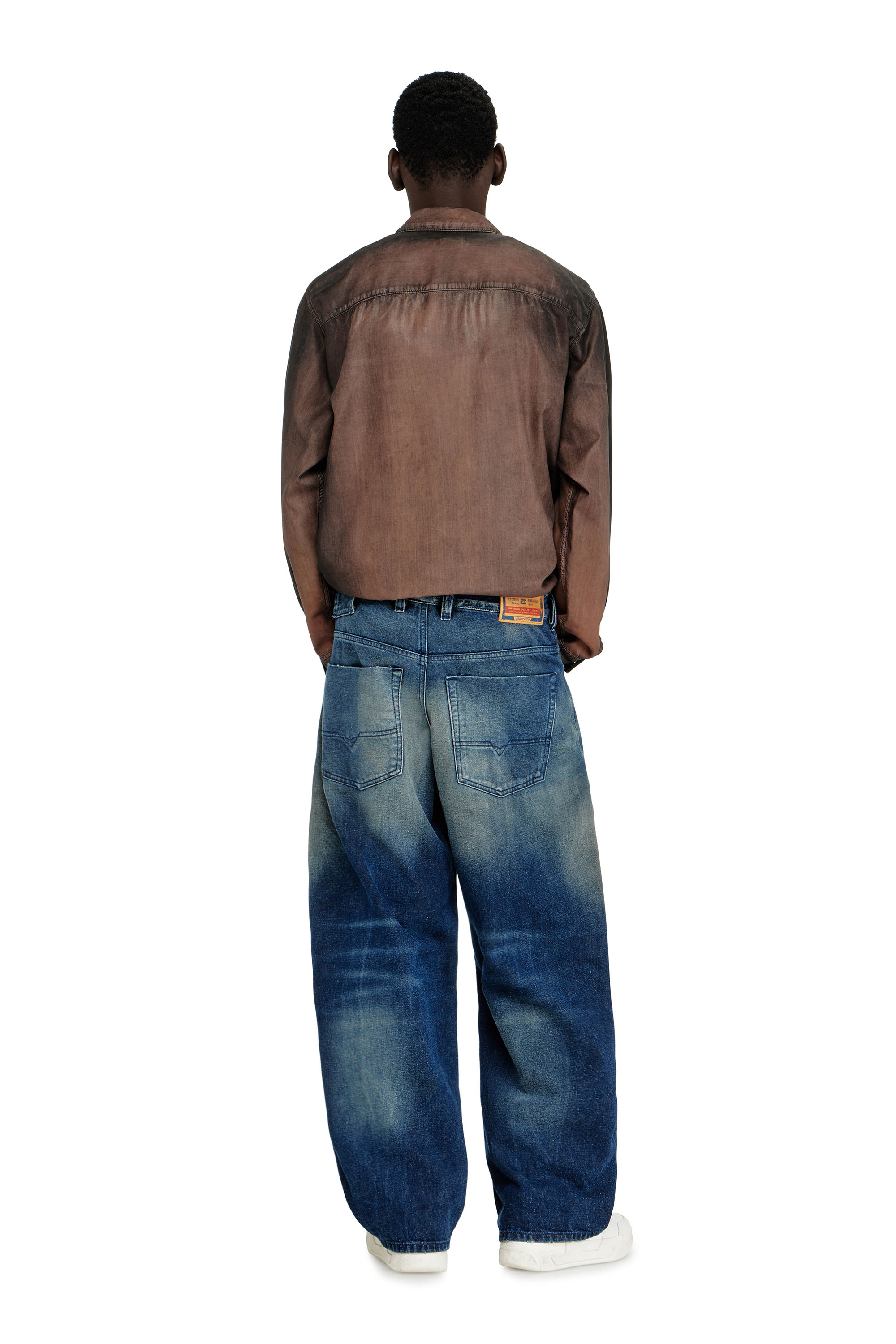 Diesel - Relaxed Jeans 1997 D-Enim-M 007DQ Mixte, Bleu Fonc&eacute; - Image 3
