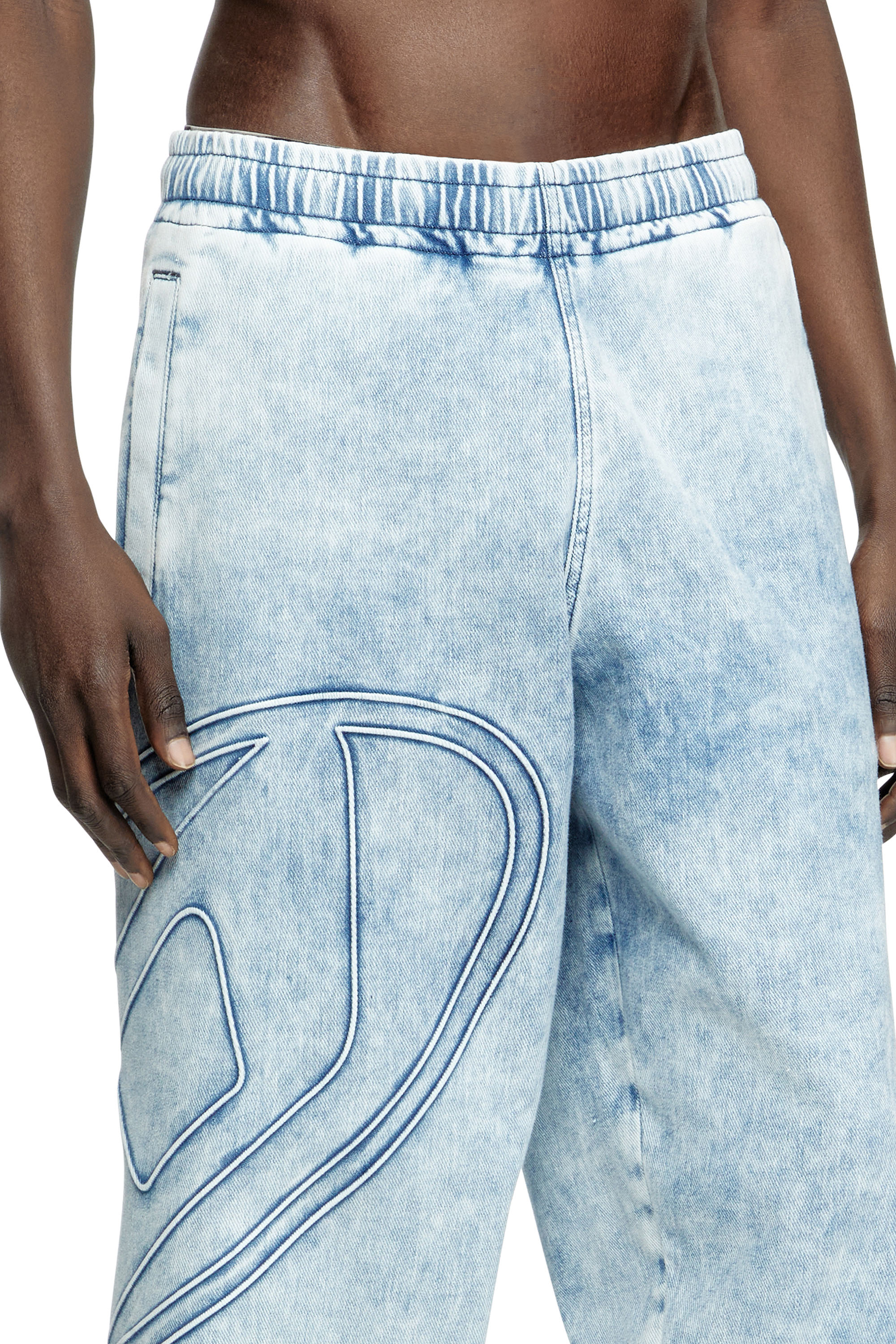 Diesel - Slim D-Pint Track Denim 0ABCN Mixte, Bleu Clair - Image 6