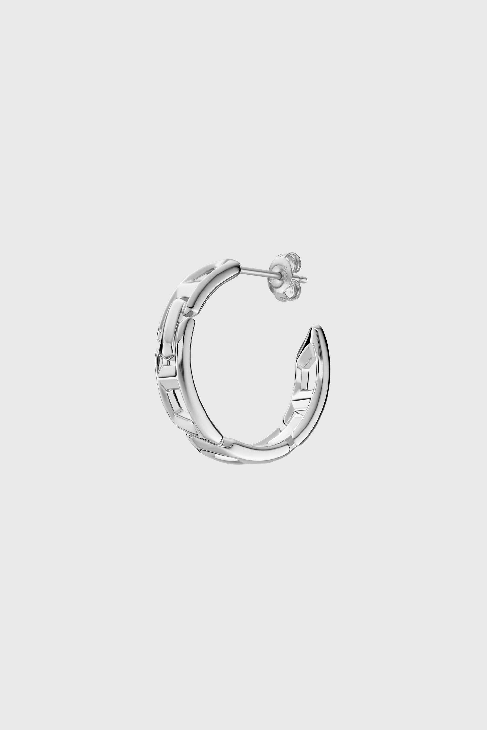 Diesel - DL1361040 STERLING SILVER JEWEL, Cr&eacute;ole en argent sterling Mixte in Gris argent&eacute; - 1