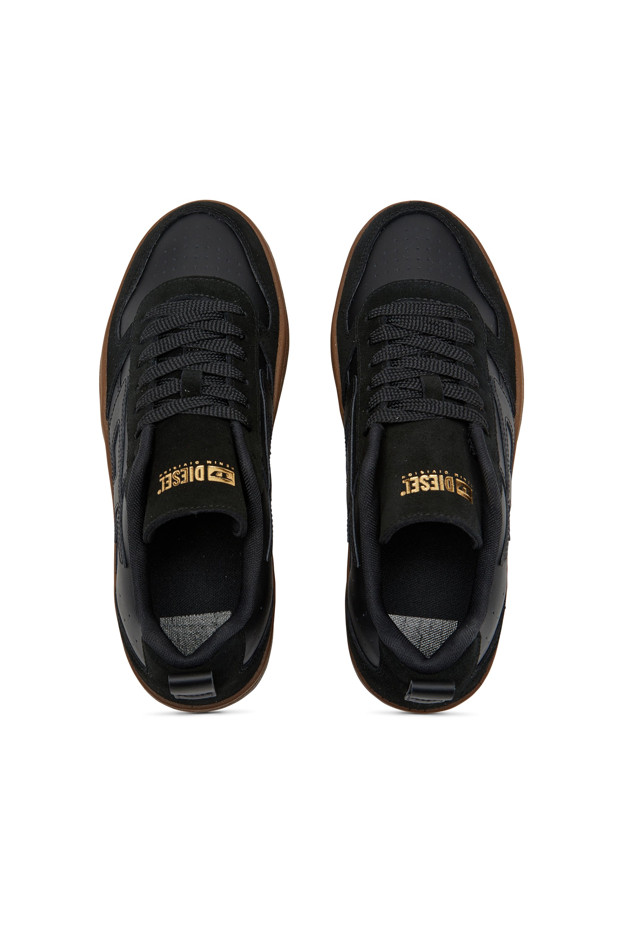 Diesel - S-UKIYO V2 LOW, S-Ukiyo-Sneakers en cuir et daim Homme in Noir - 5