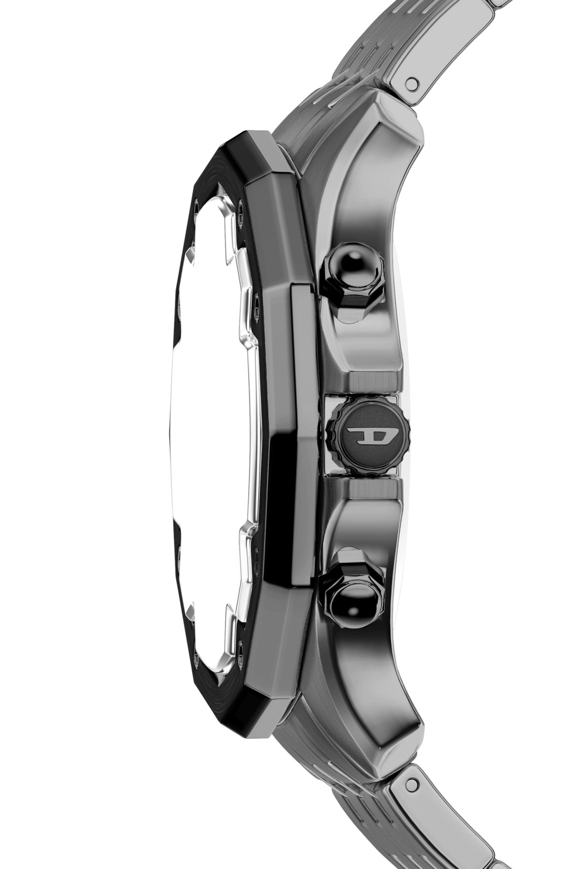 Diesel - DZ4715 WATCH, Montre Stinger en acier inoxydable finition gunmetal Homme in Gris - 3