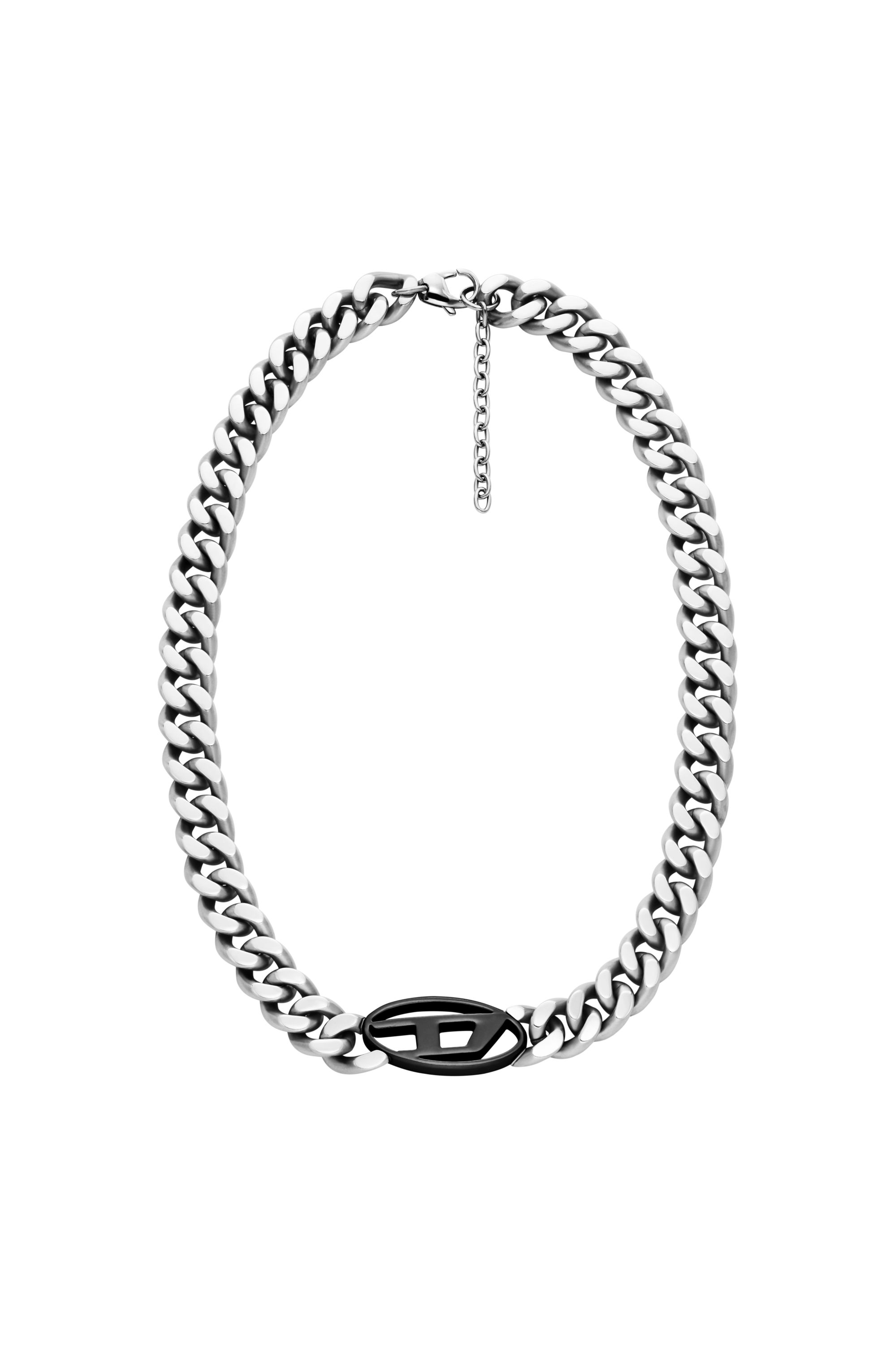 Diesel - DX1635931 JEWELLERY, Collier en acier inoxydable bicolore Mixte in Gris argenté - 1