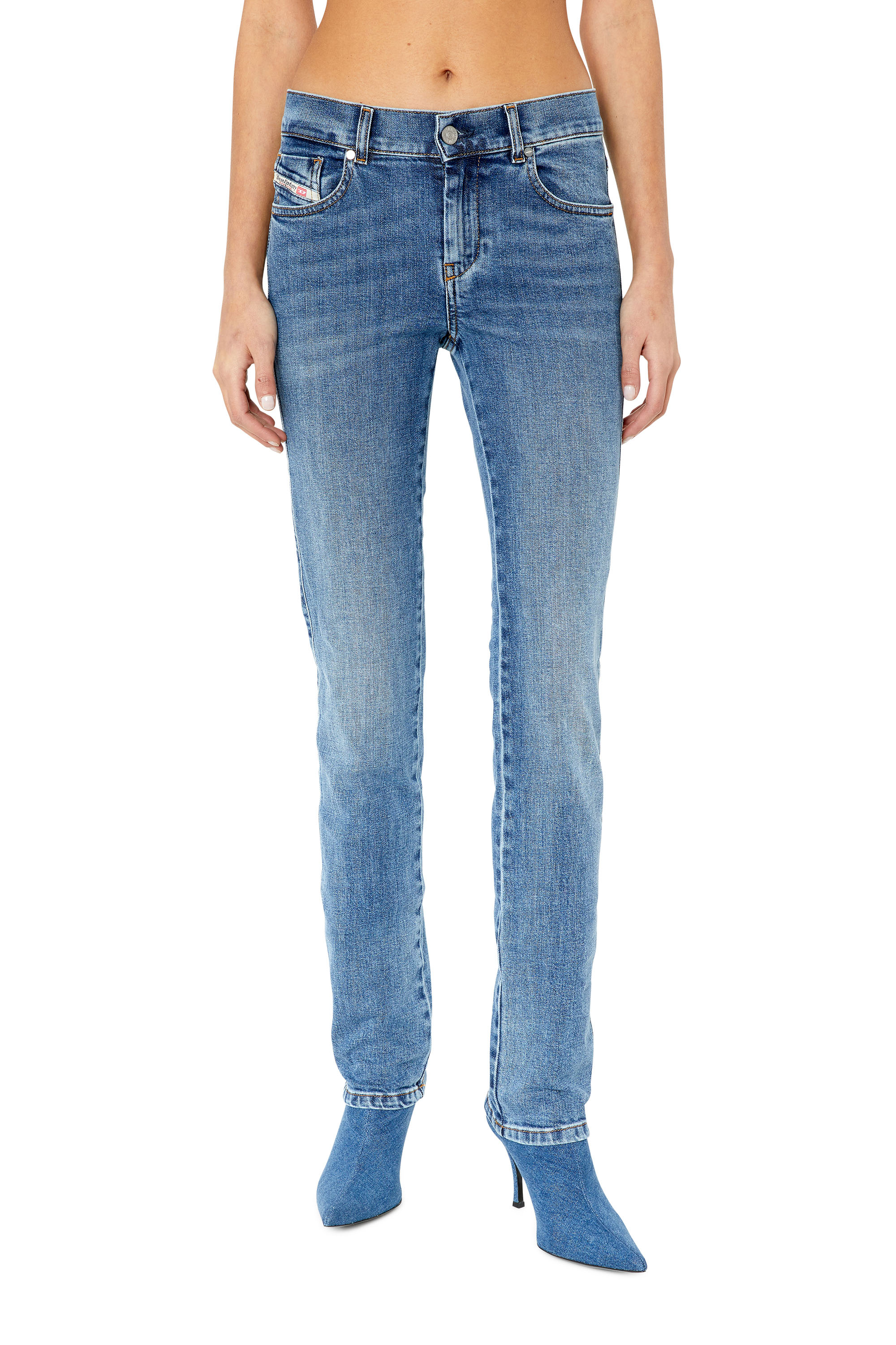 Diesel - Straight Jeans Sandy E09AA, Medium blue - Image 2