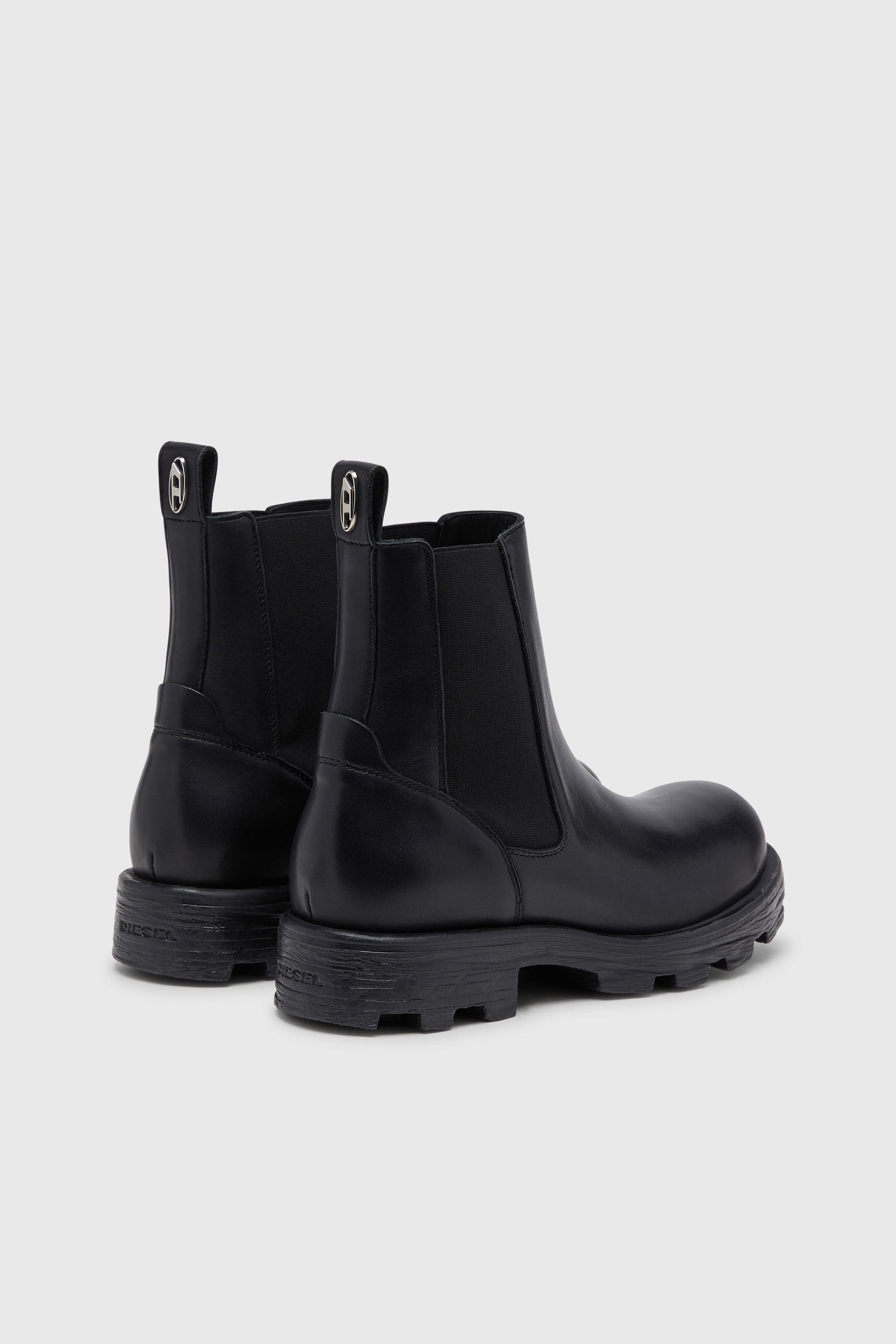 Diesel - D-HAMMER CH, D-Hammer-Bottines Chelsea en cuir Homme in Noir - 3