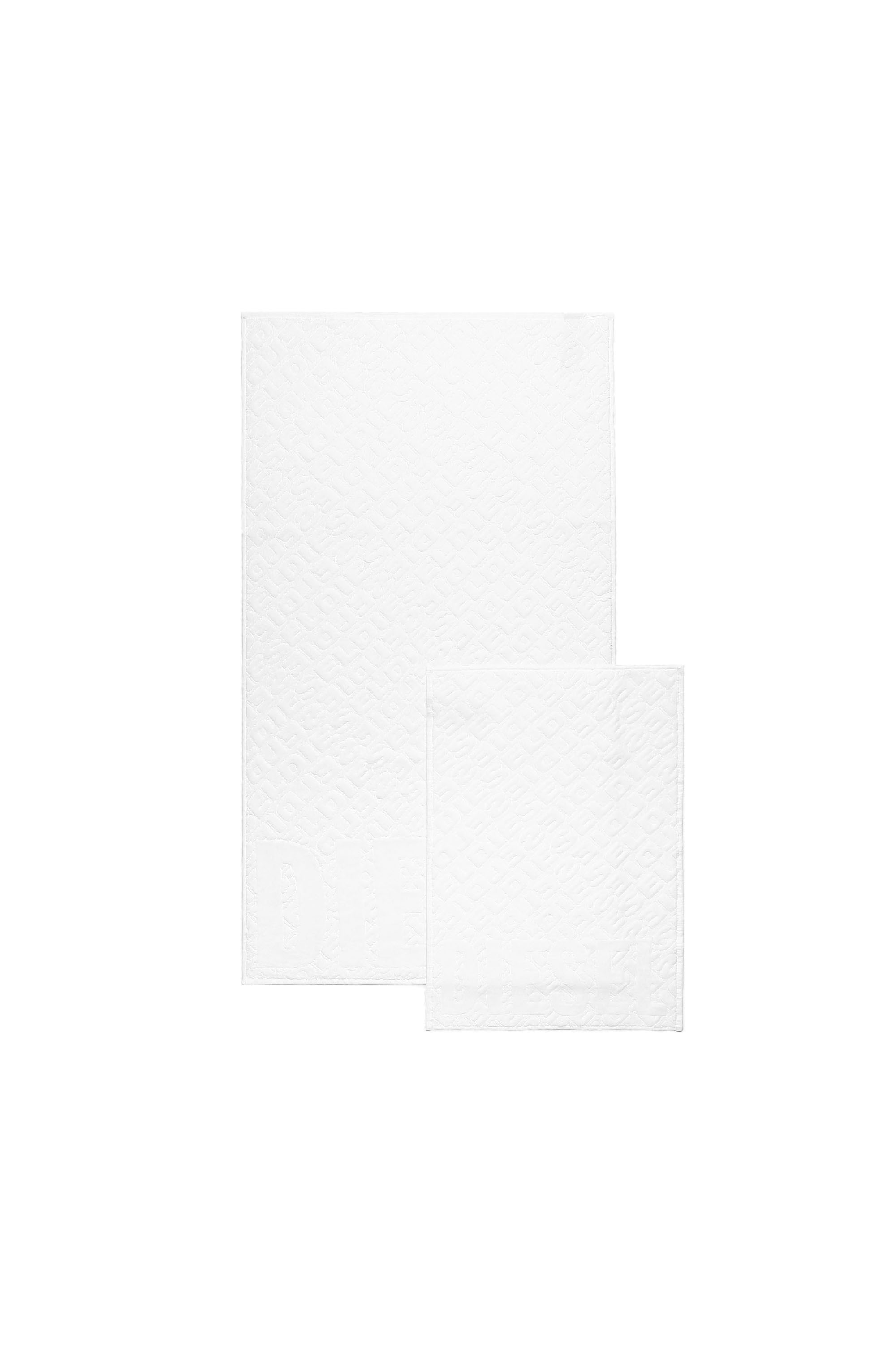 Diesel - COPP 3DLOGO         1+1, Unisex's Set of 2 towels 3D LOGO in White - 2