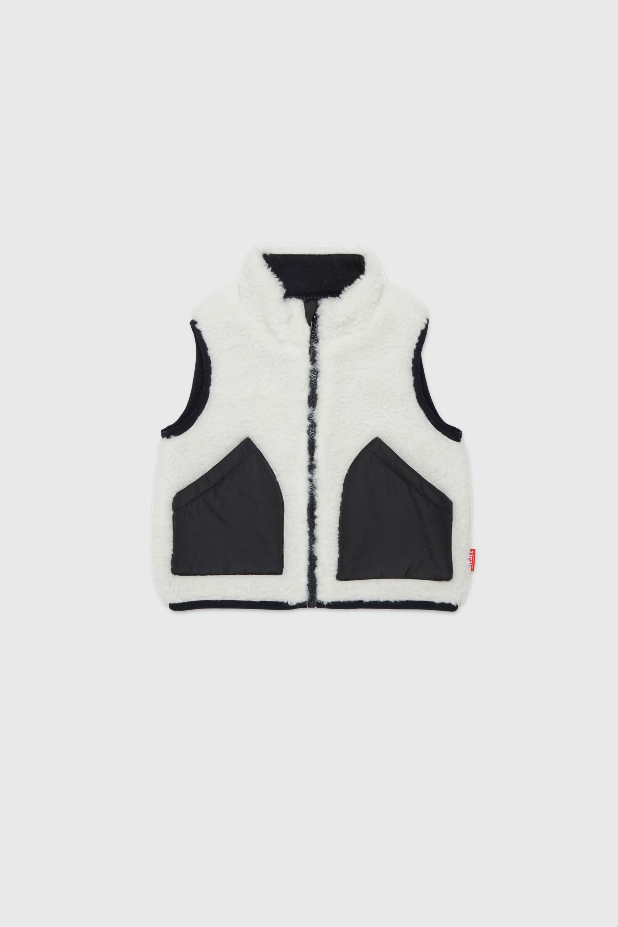Diesel - JSEARB, Veste colour-block en teddy et nylon Homme in Blanc - 1