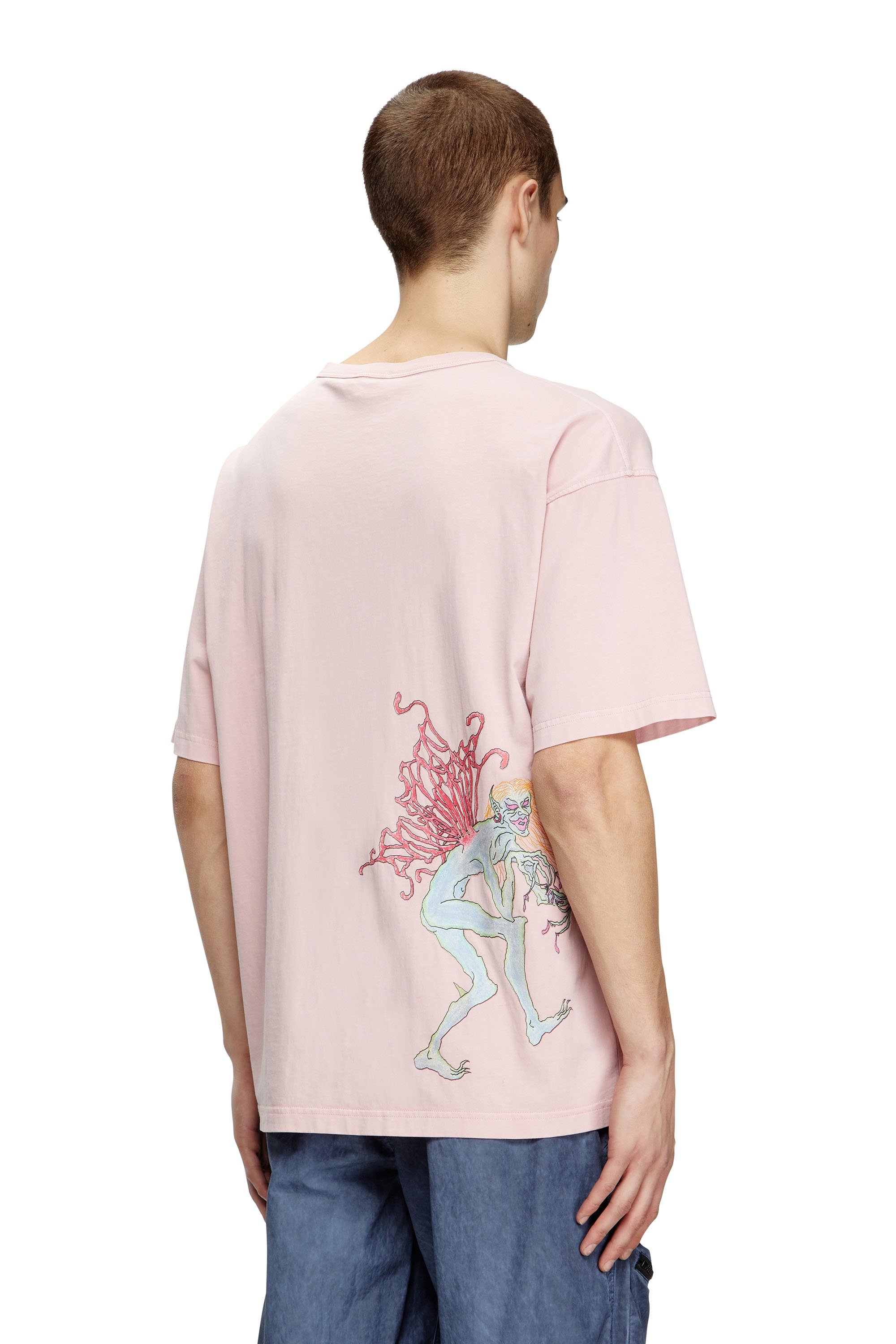 Diesel - T-BOXT-R28, T-shirt avec graphismes de tatouage Homme in Rose - 4