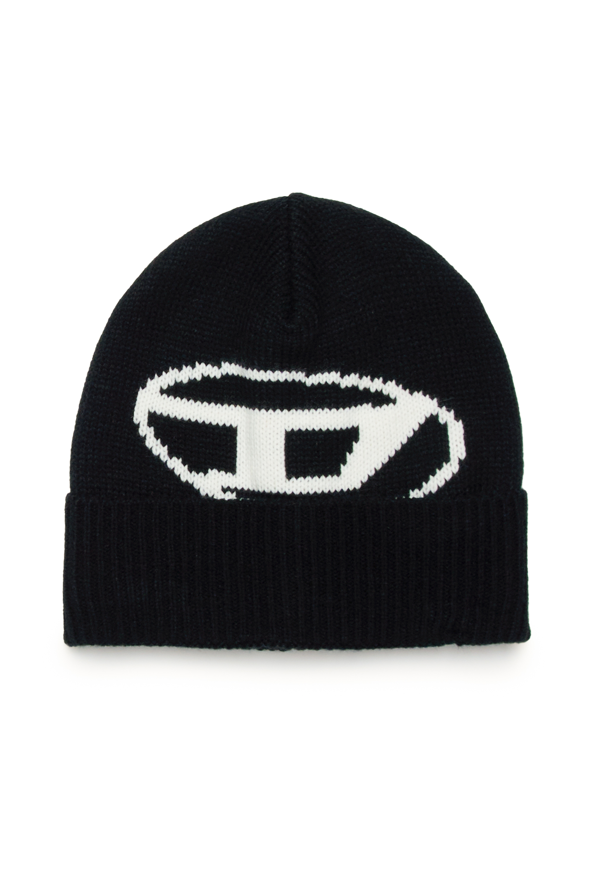 Diesel - FDINLAY, Bonnet avec logo Oval D Mixte in Noir - 1