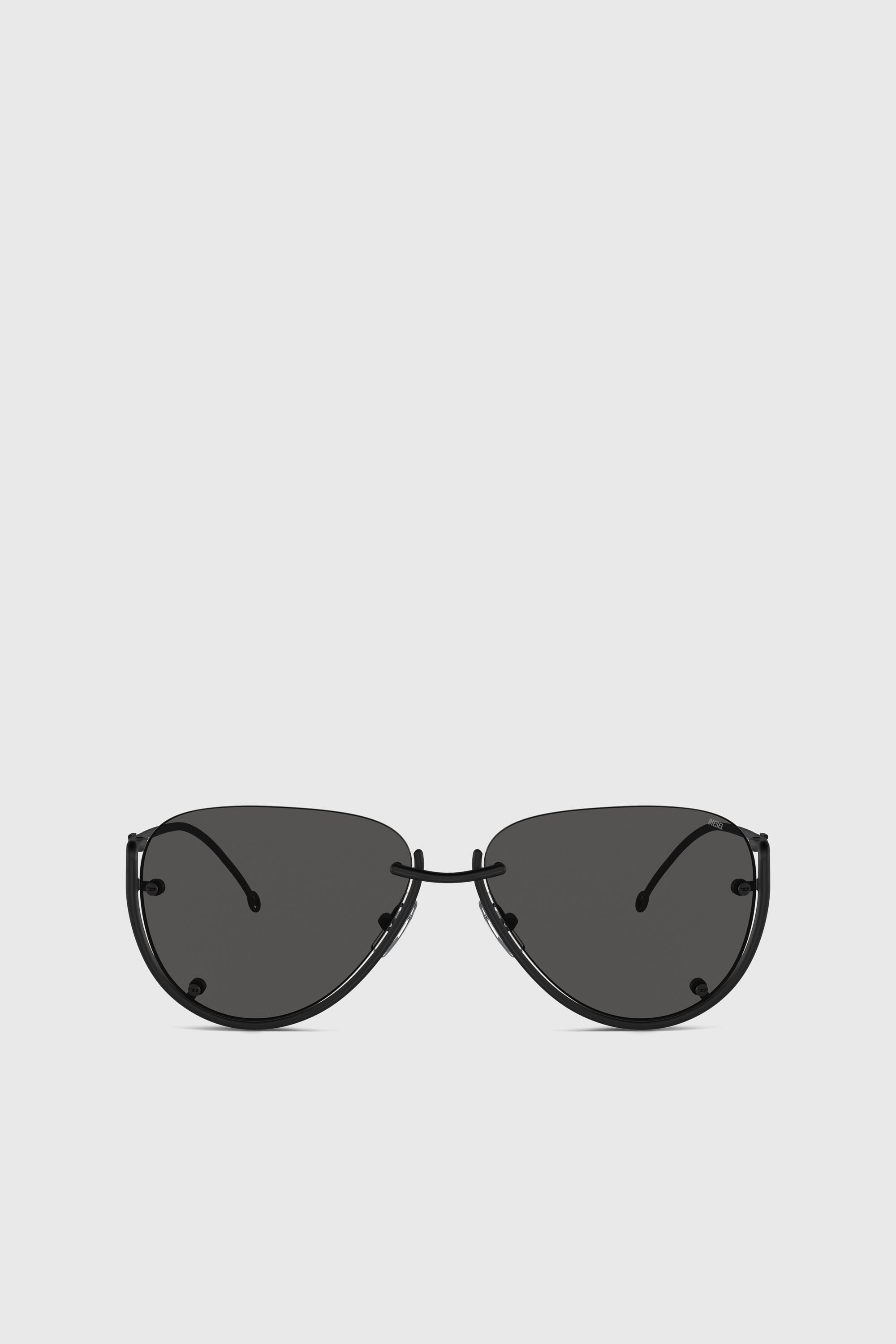 Diesel - 0DL1003, Lunettes de soleil de mod&egrave;le pilote Mixte in Noir - 1