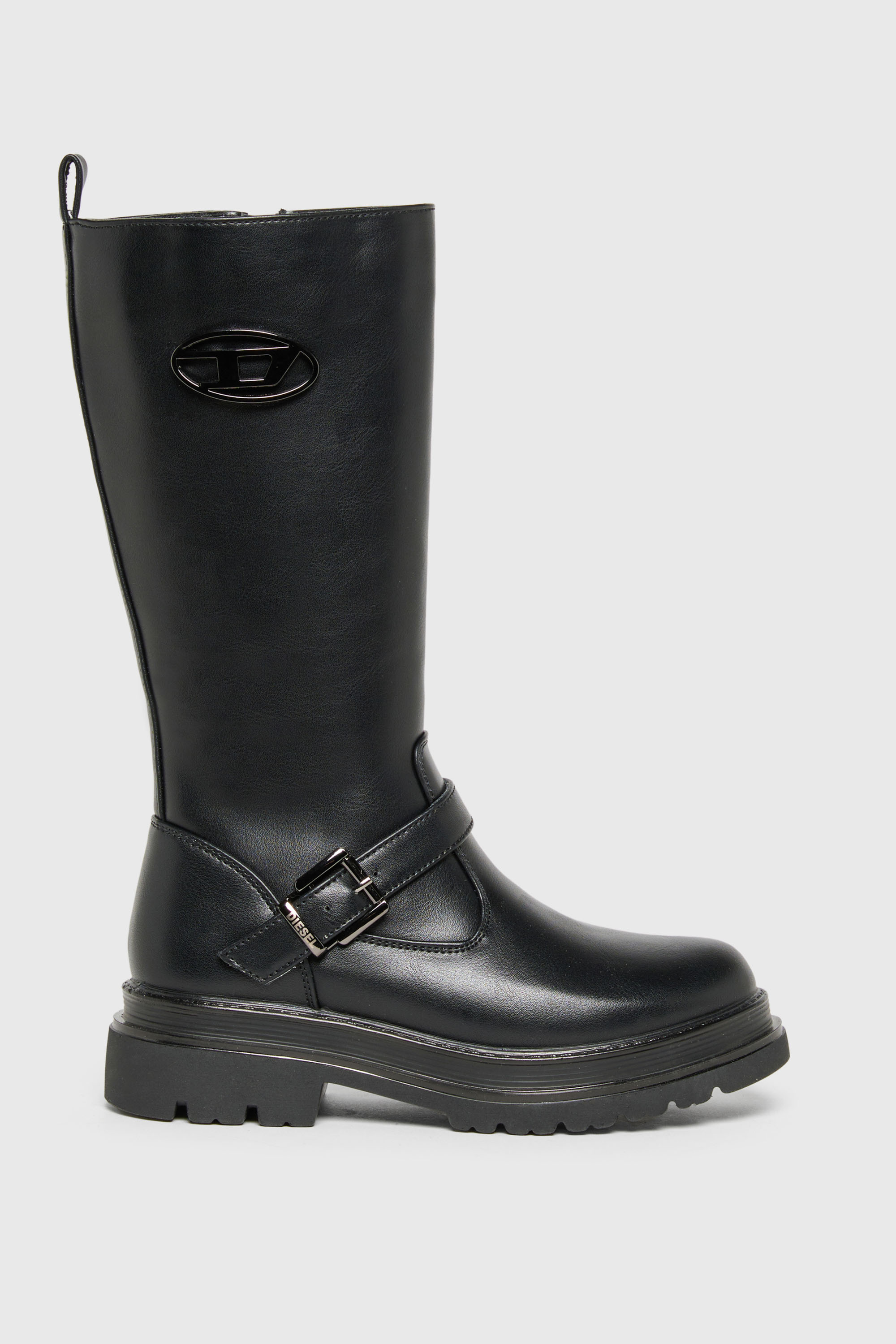Diesel - D-KRILTY, D-Krilty - Bottes hautes avec d&eacute;tail boucle Mixte in Noir - 1