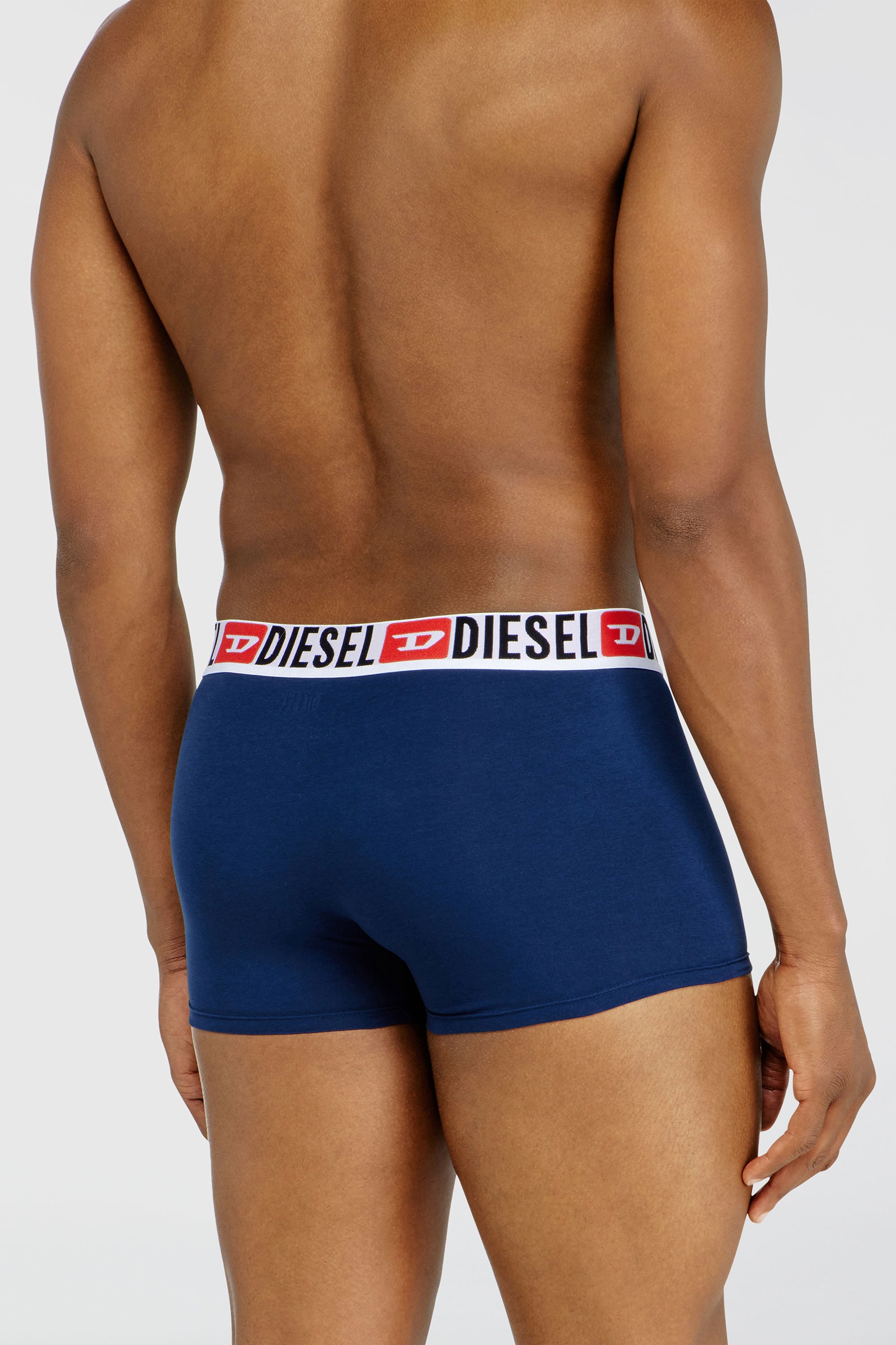 Diesel - UMBX-DAMIENTHREEPACK, Lot de trois boxers avec taille orn&eacute;e du logo sur toute la surface Homme in Polychrome - 4