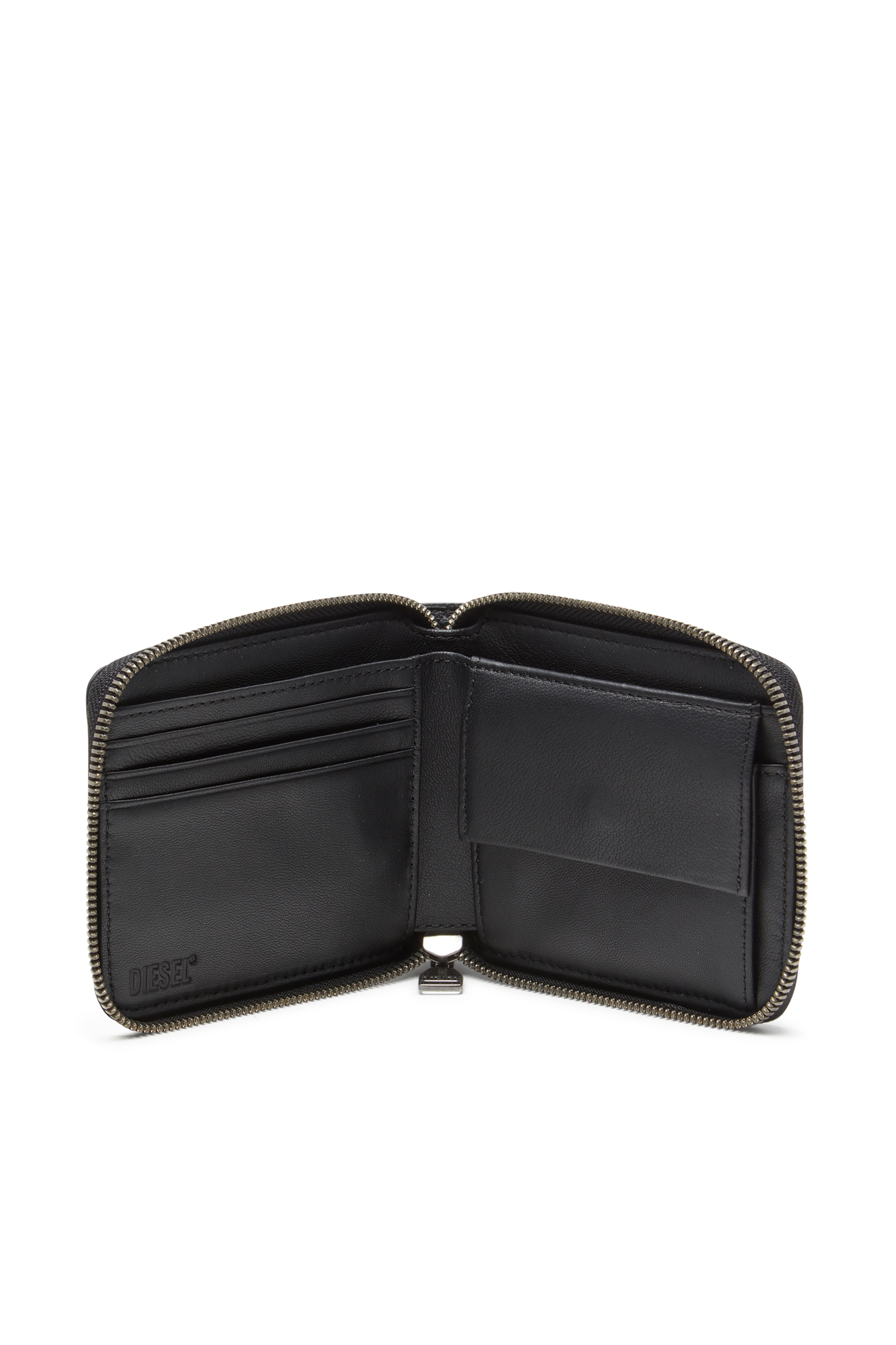 Diesel - DSL 3D- BI FOLD COIN ZIP XS, Portefeuille avec zip Homme in Noir - 3