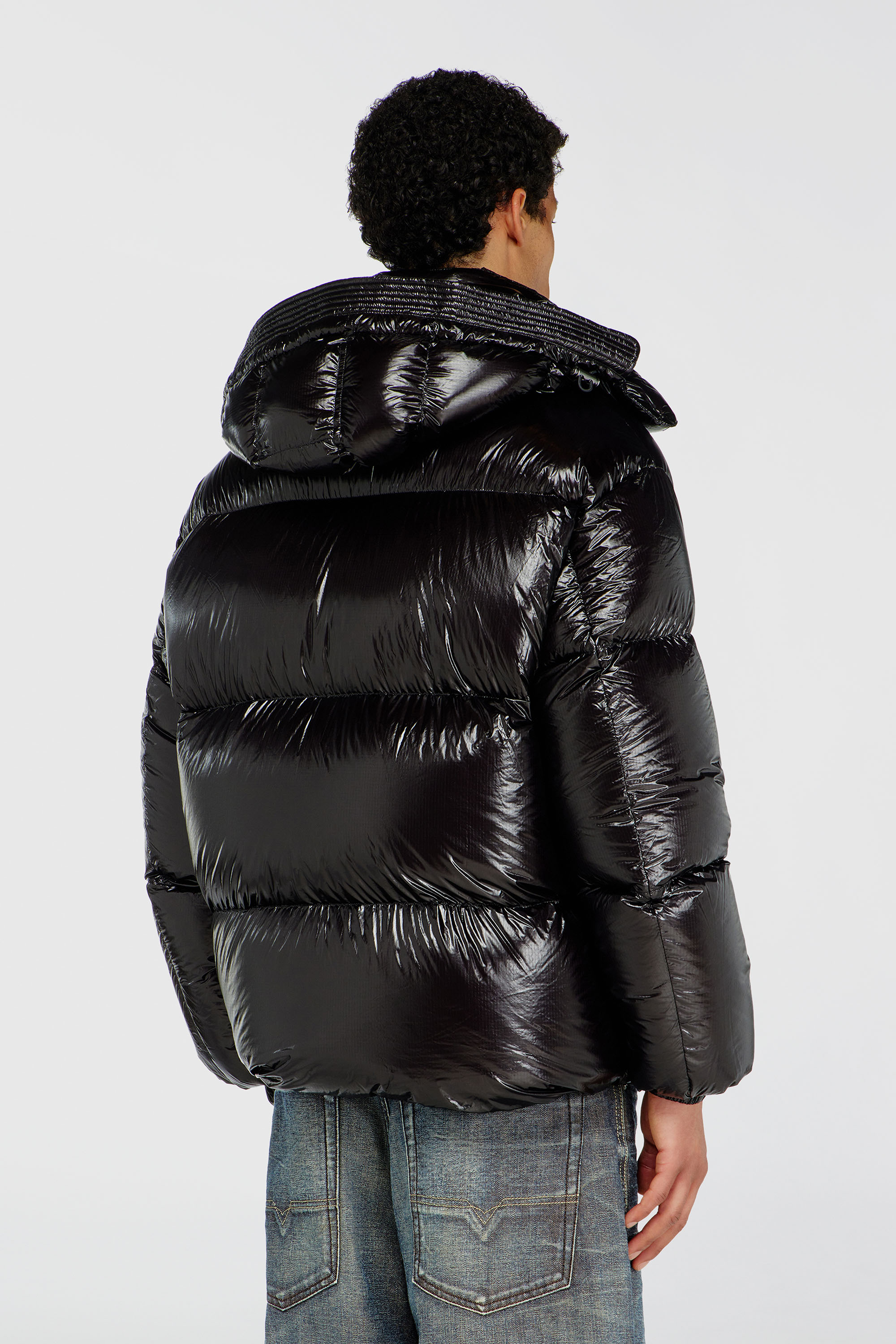Diesel - W-ROLFYS-WRD-BKCP, Doudoune avec capuche amovible Homme in Noir - 4