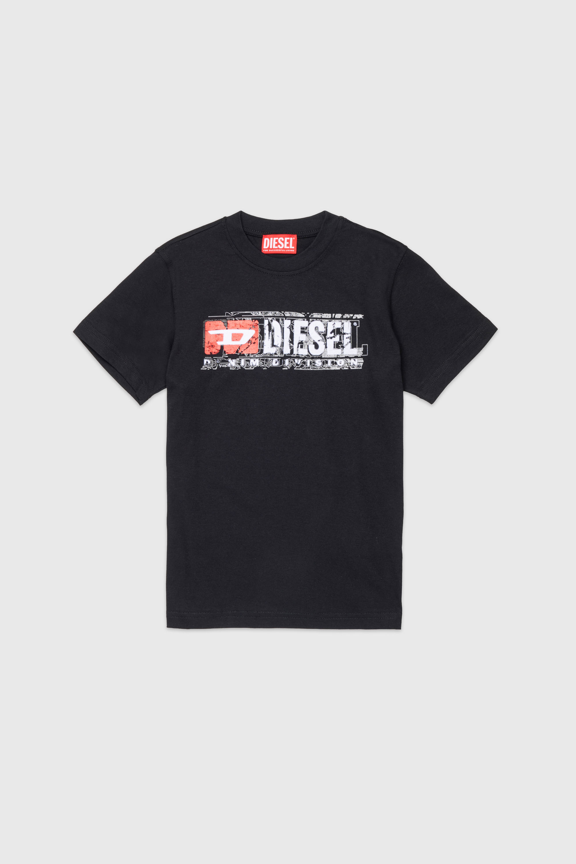 Diesel - TLOMIX, T-shirt avec logo effet distressed Homme in ToBeDefined - 1