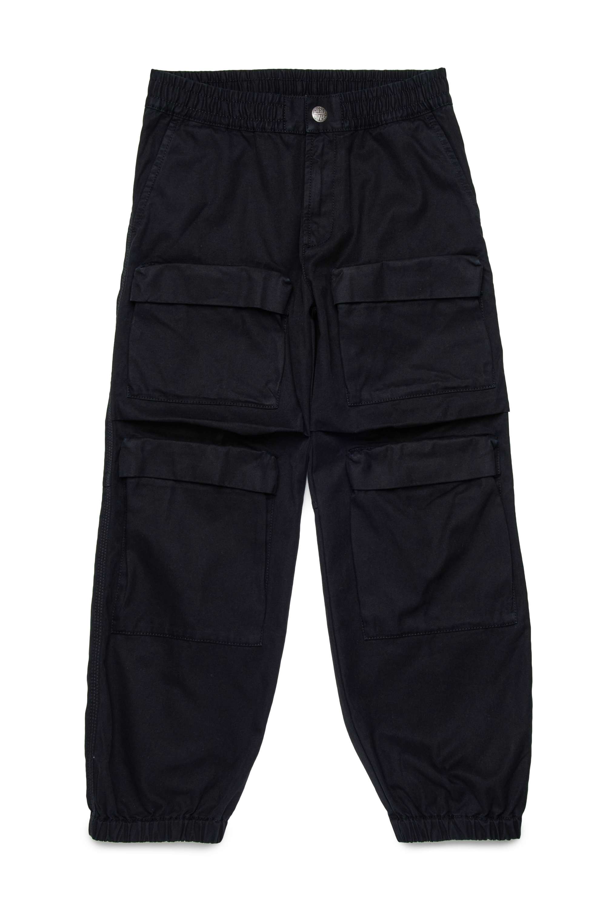 Diesel - PDANZEL, Pantalon cargo en coton avec poches multiples Mixte in Noir - 1