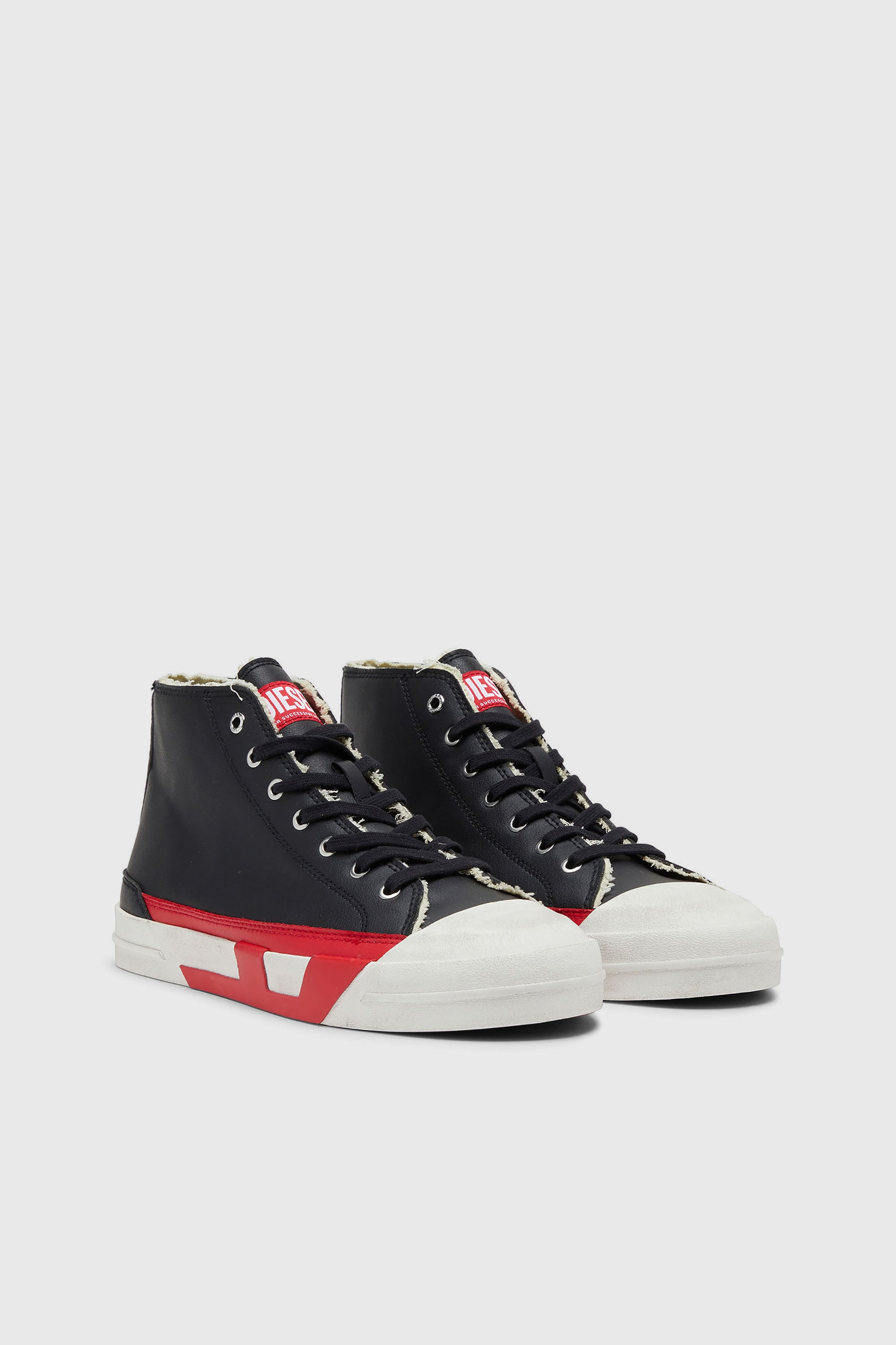 Diesel - S-D-VERSE MID II, S-D-Verse-Baskets avec logo D Homme in Noir - 2