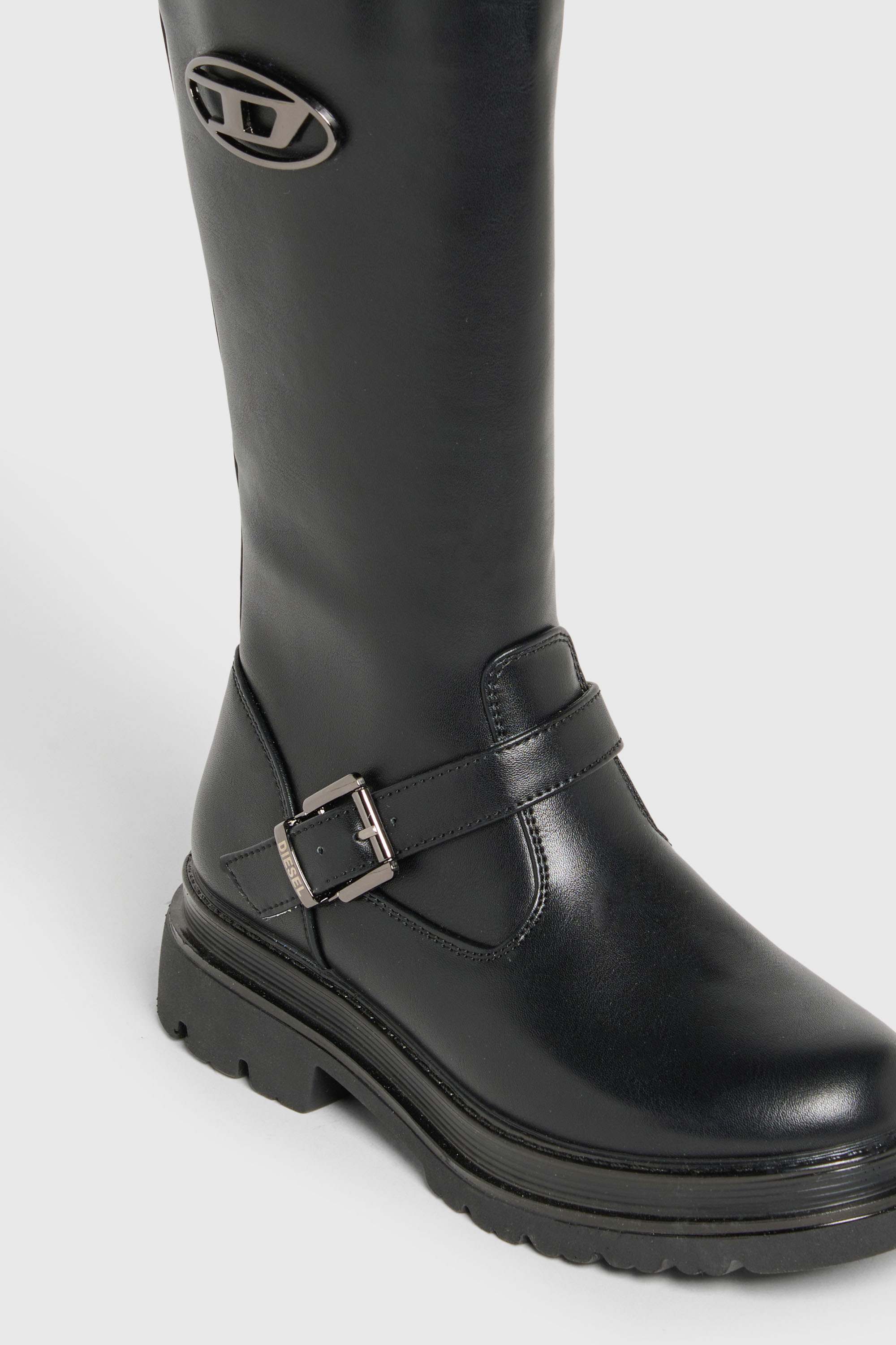 Diesel - D-KRILTY, D-Krilty - Bottes hautes avec d&eacute;tail boucle Mixte in Noir - 4