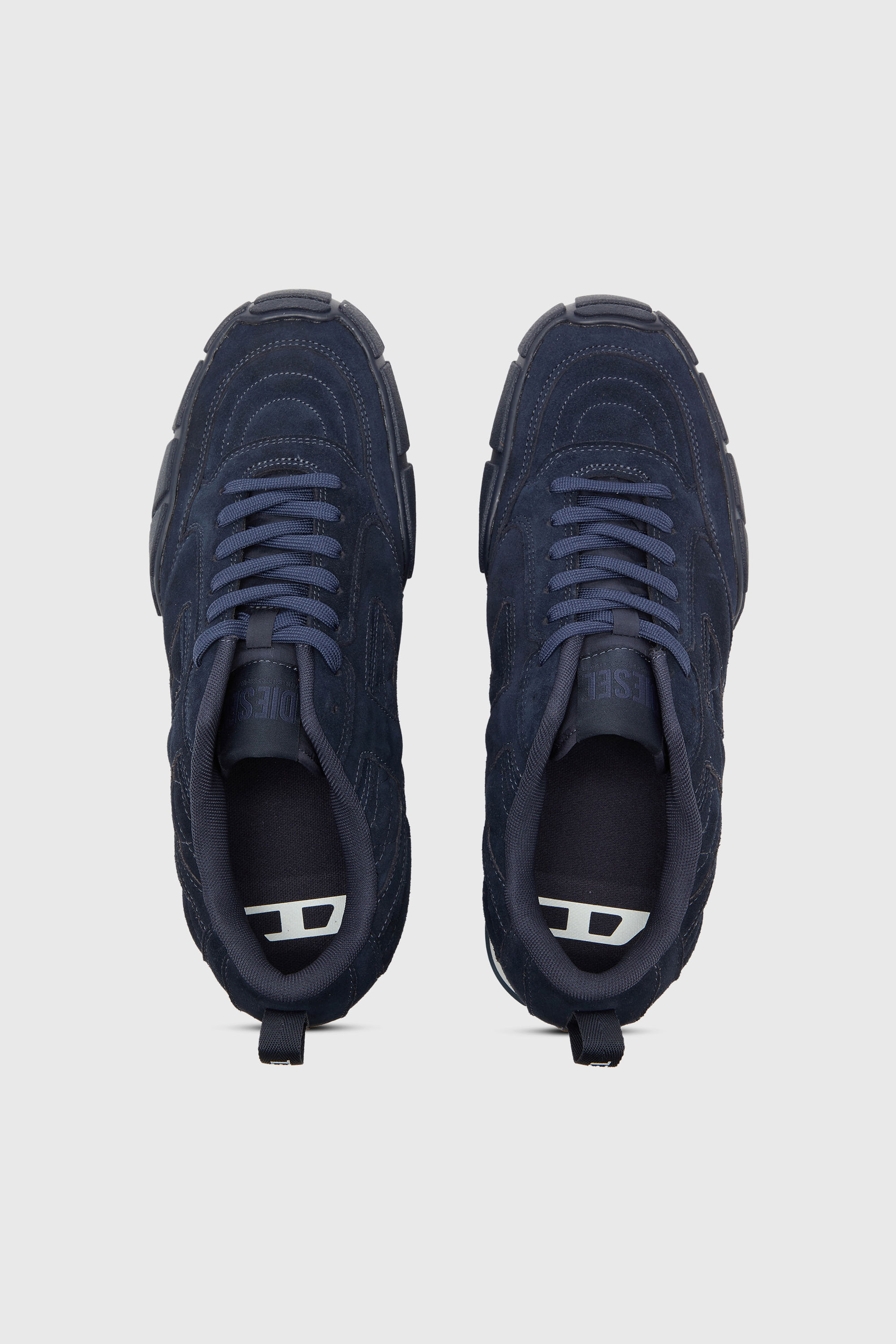 Diesel - S-PAGODHA LOW, S-Pagodha-Baskets en daim matelass&eacute;es Homme in Bleu - 4