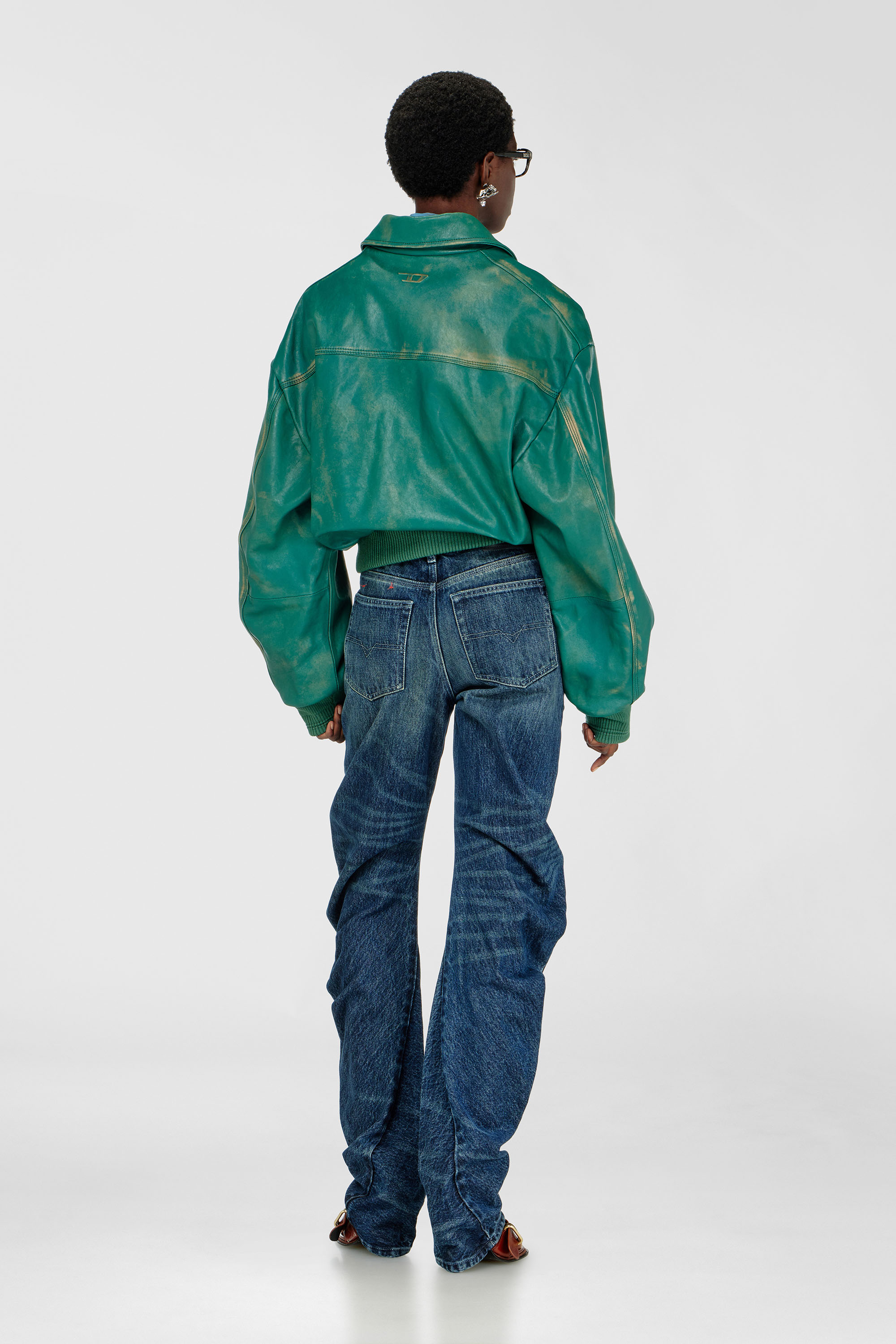 Diesel - Regular Jeans D-Twisty 007FZ Femme, Bleu Fonc&eacute; - Image 3