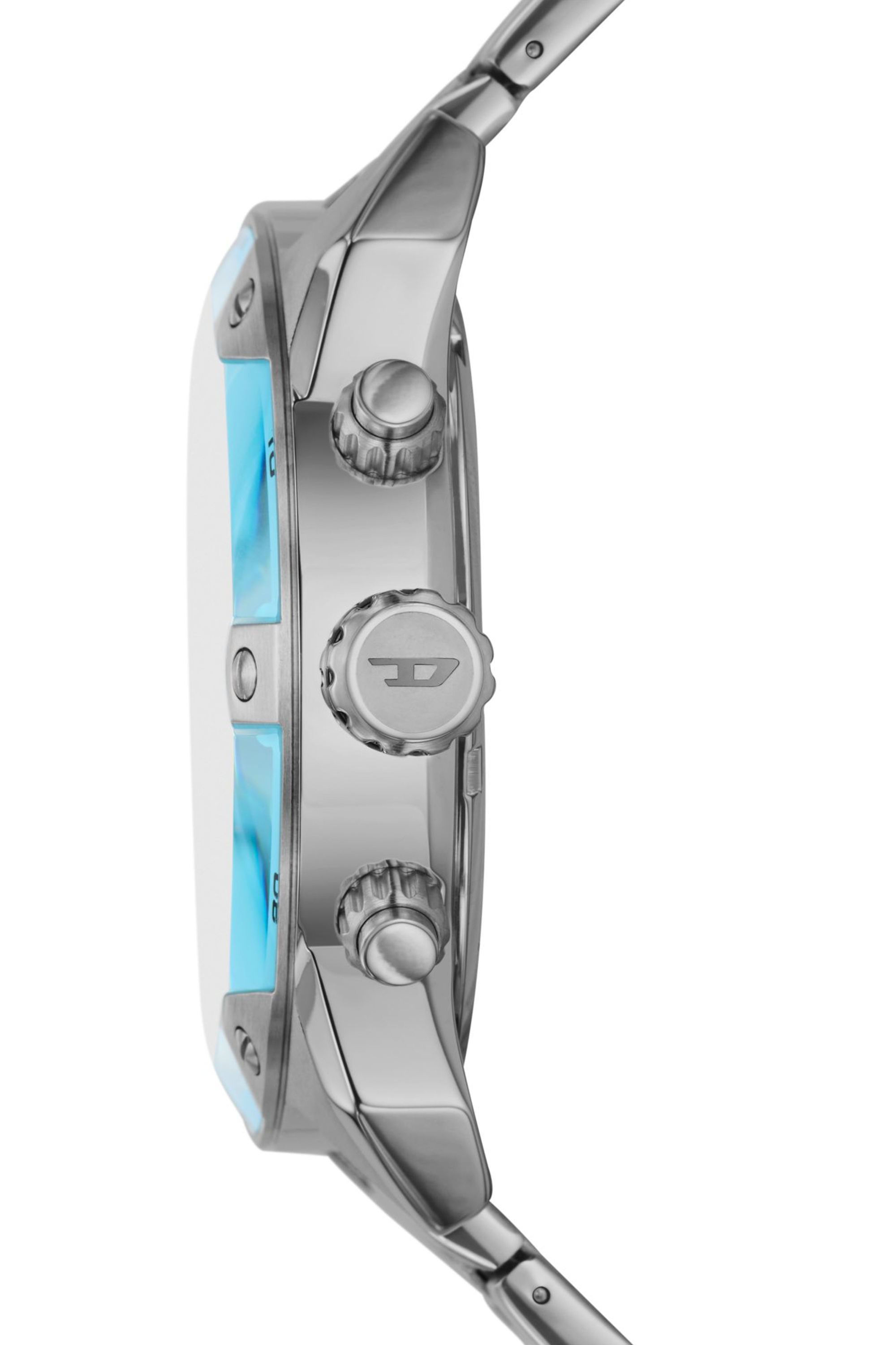 Diesel - DZ4655, Montre Spiked en acier inoxydable Homme in Gris argenté - 3