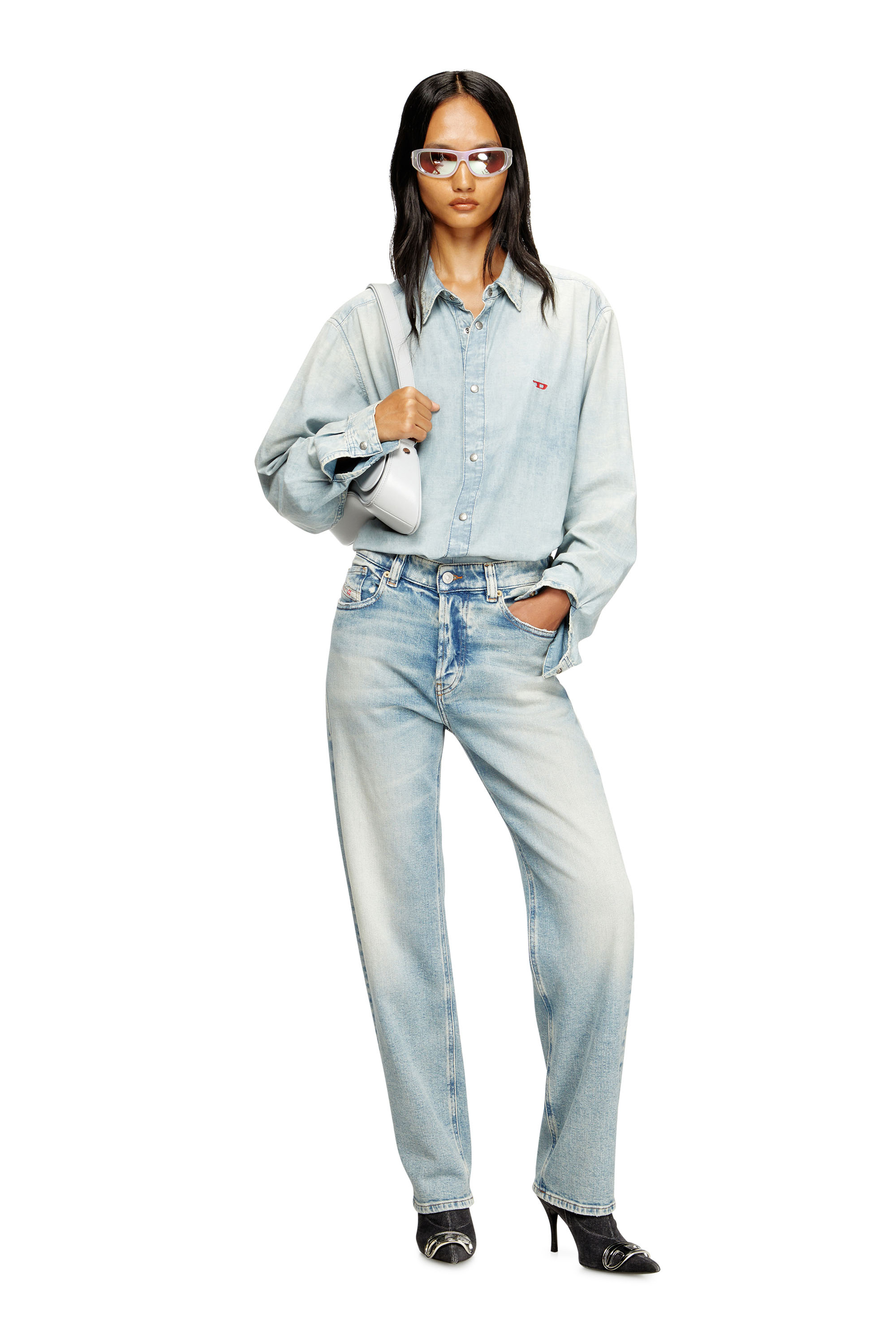 Diesel - Regular Jeans 1988 D-Ark 09M21 Femme, Bleu Clair - Image 2