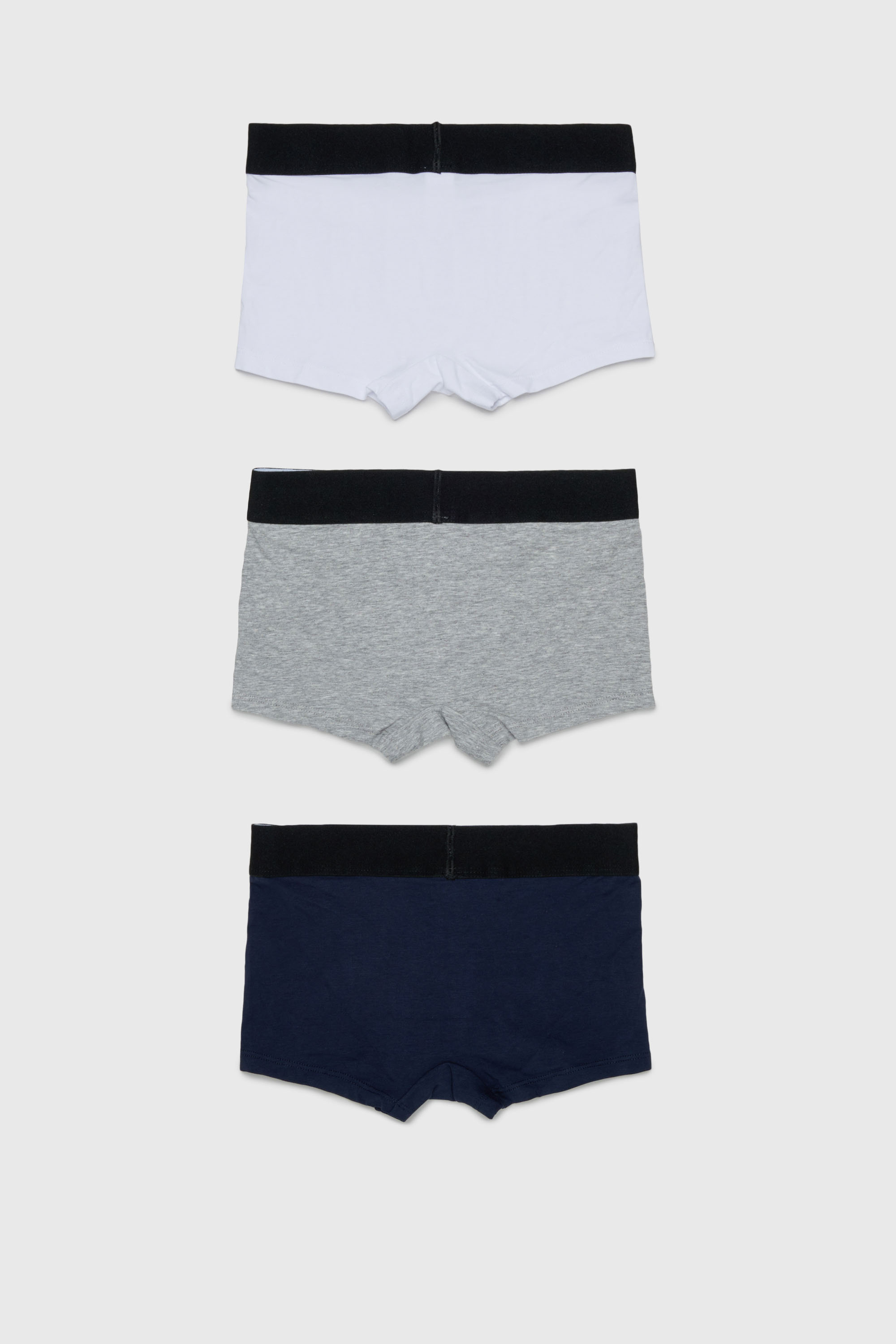 Diesel - UM-UMILLOTRIPACK-DD, Man's 3-pack boxer briefs in stretch cotton in Grey/Black - 2