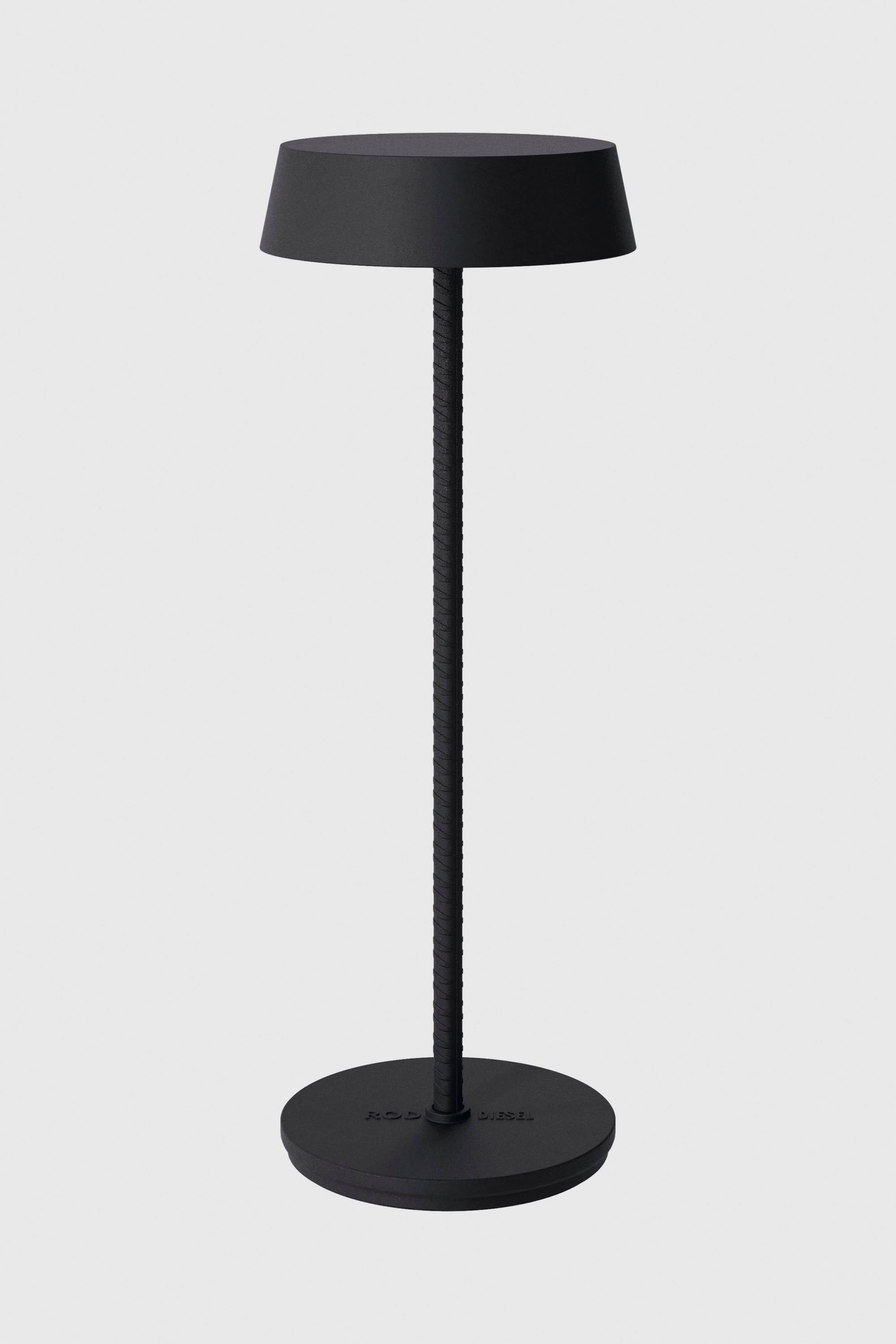 Diesel - 51181 2020 ROD CORDLESS TABLE LAMP DARK, Lampe portable et rechargeable Mixte in Noir - 1