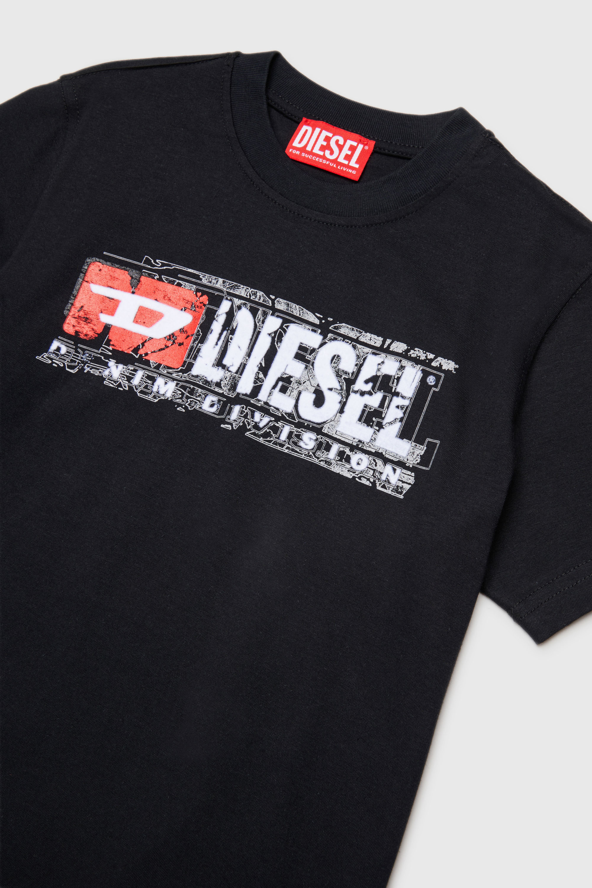Diesel - TLOMIX, T-shirt avec logo effet distressed Homme in ToBeDefined - 3