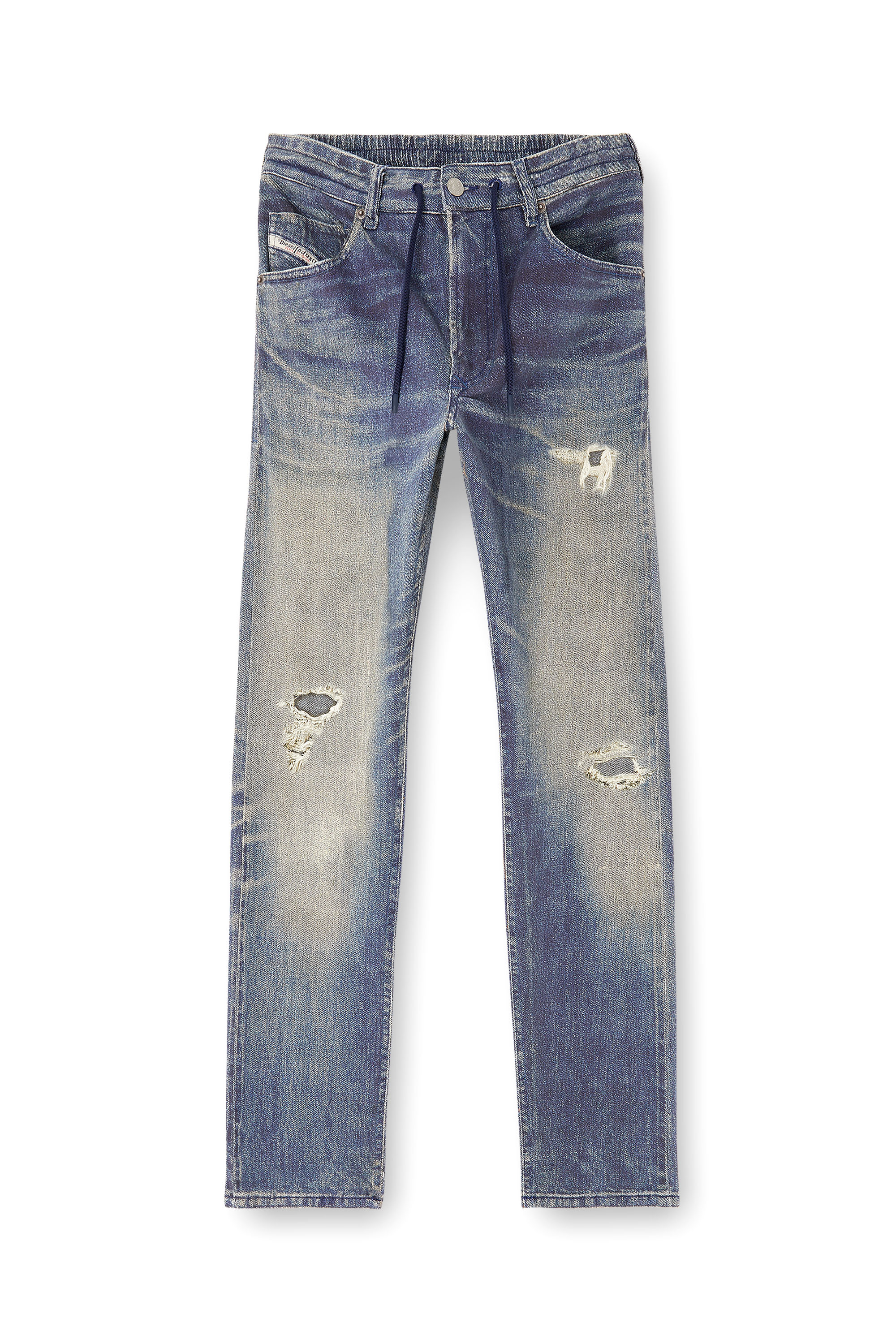 Diesel - Regular 2032 D-Krooley Joggjeans&reg; 068UT Homme, Bleu moyen - Image 3